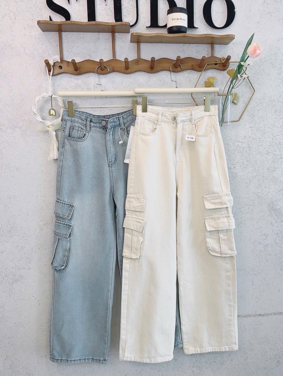 QNU606 - QUẦN JEANS SUÔNG TÚI HỘP 2M