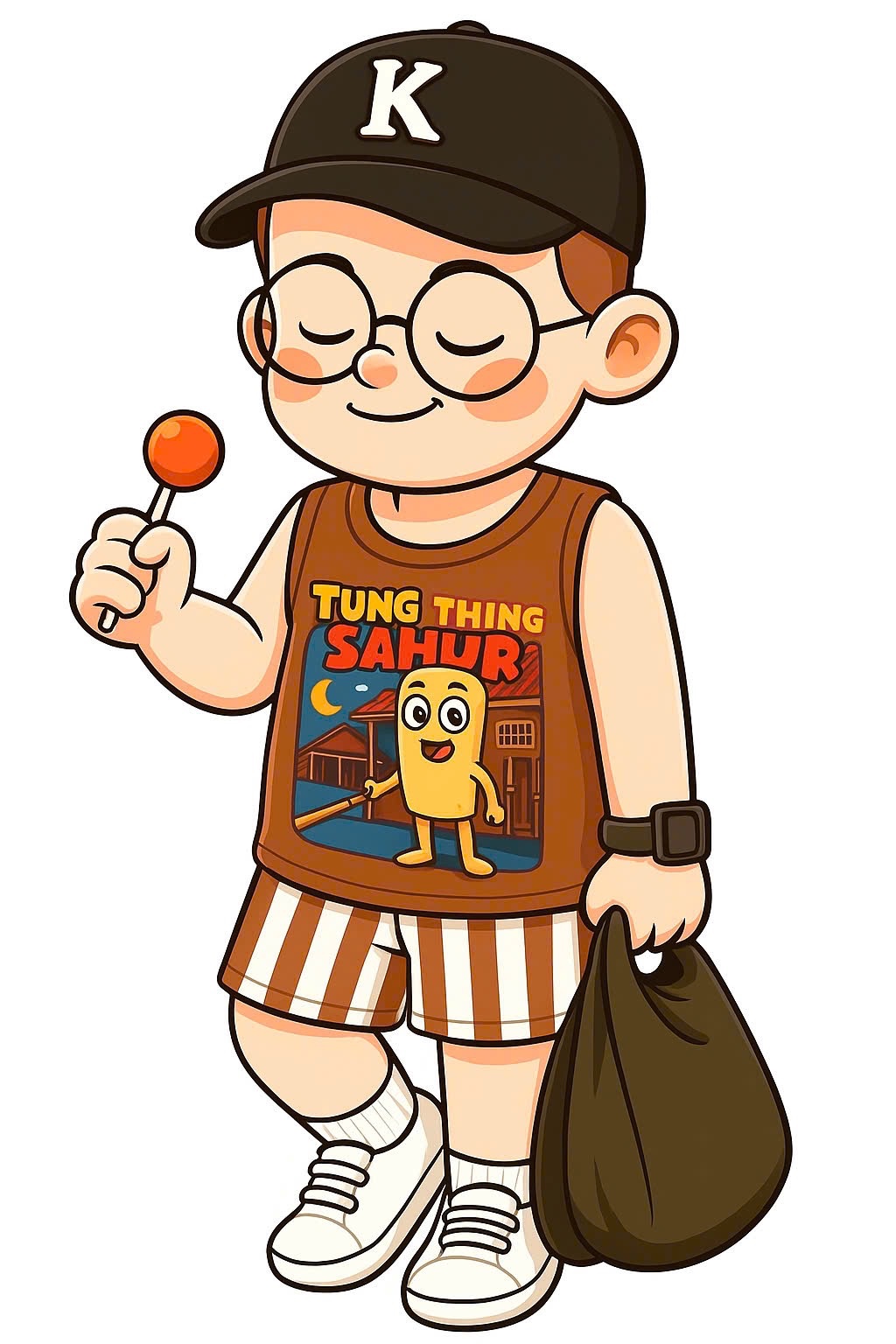 T749 - BỘ ĐÙI BÉ TRAI ÁO NÂU TUNG TUNG QUẦN SỌC