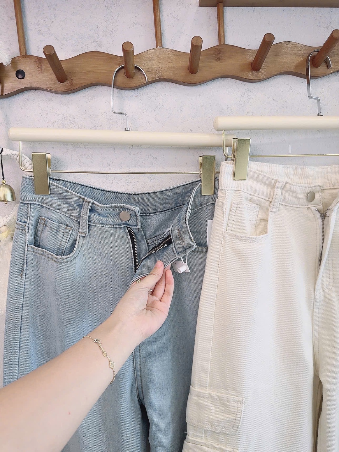 QNU606 - QUẦN JEANS SUÔNG TÚI HỘP 2M