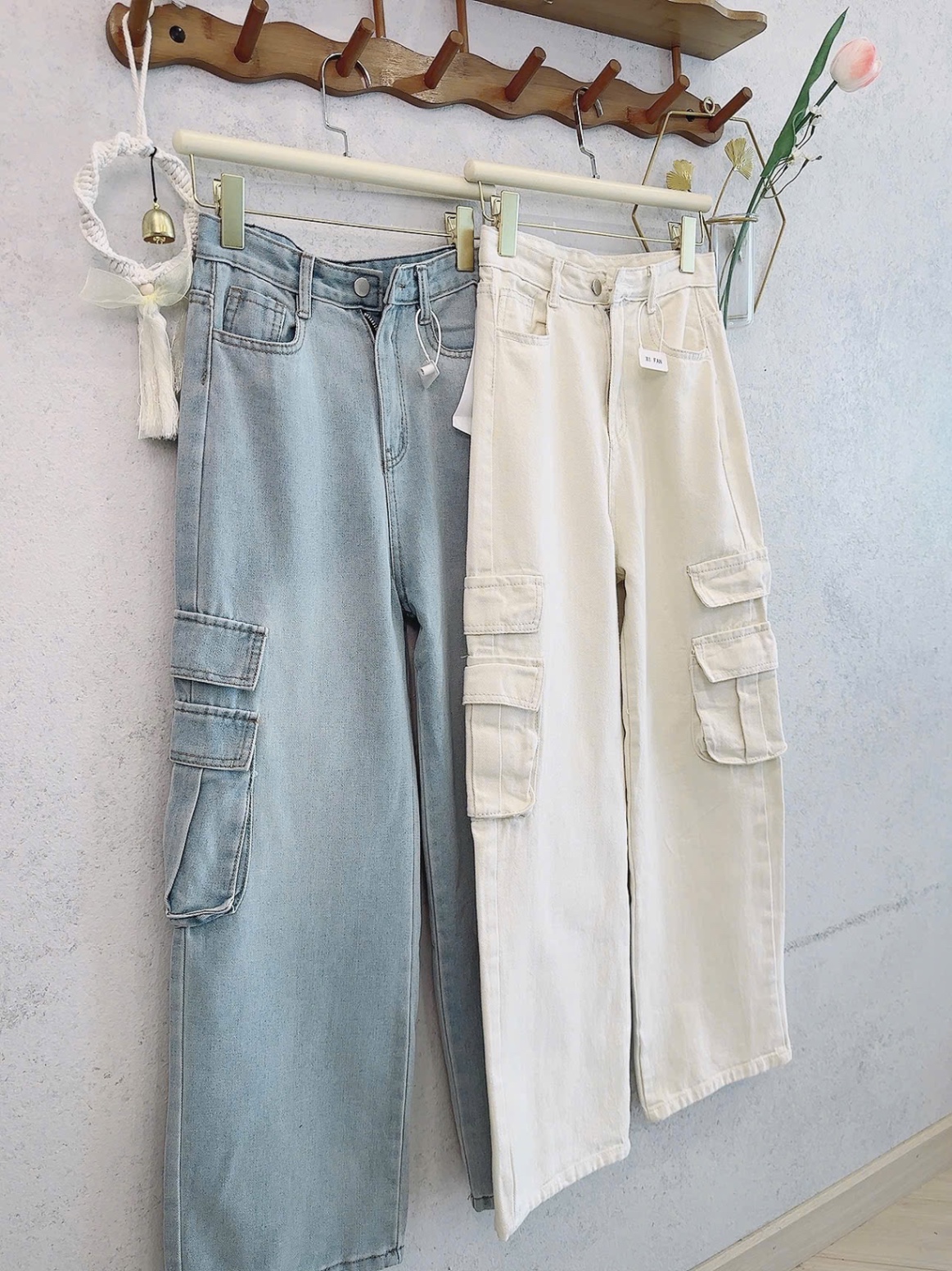 QNU606 - QUẦN JEANS SUÔNG TÚI HỘP 2M