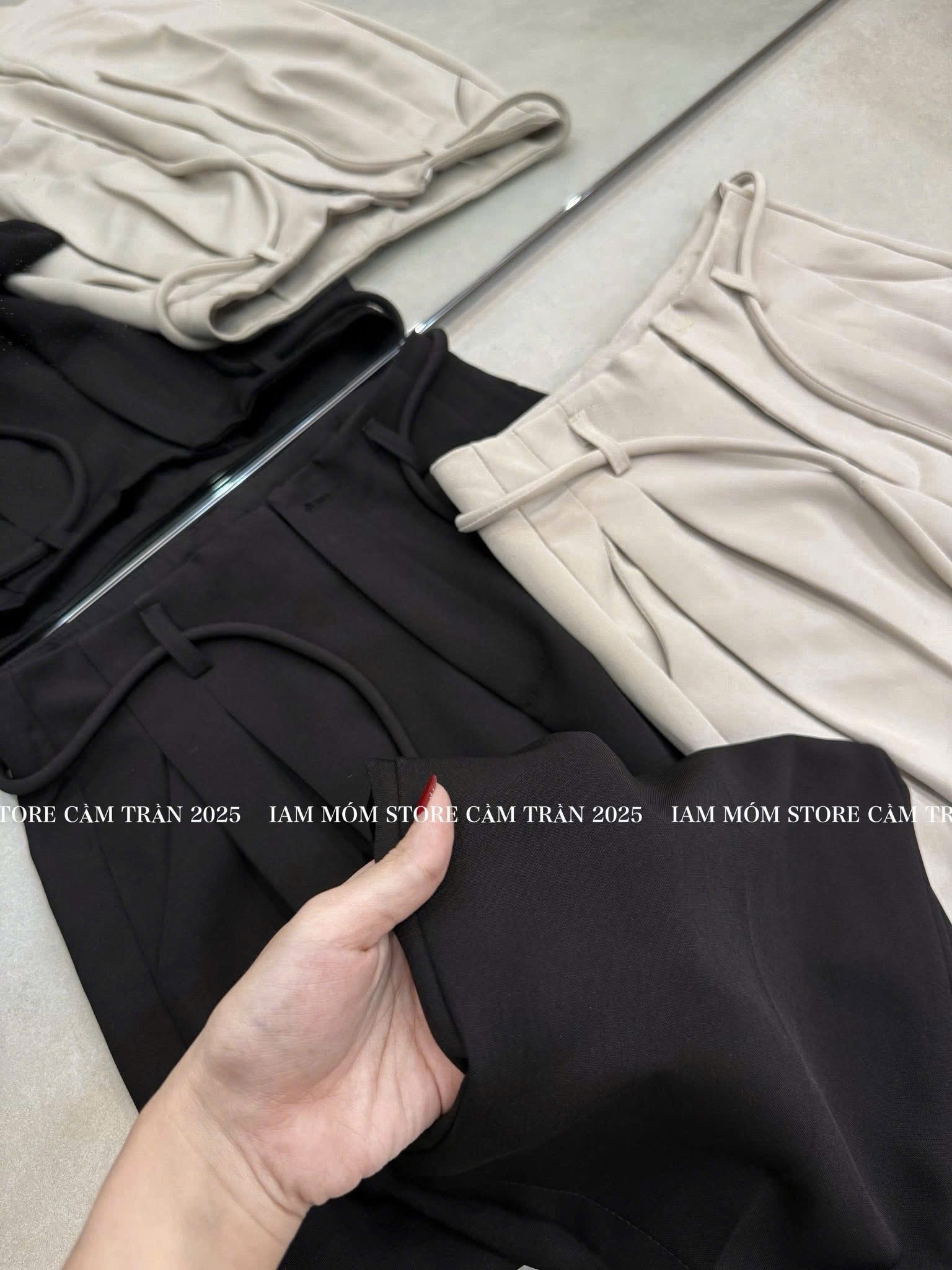 QNU613 - QUẦN SUÔNG CẠP KHOÁ TRƯỚC PHỐI DÂY M6369