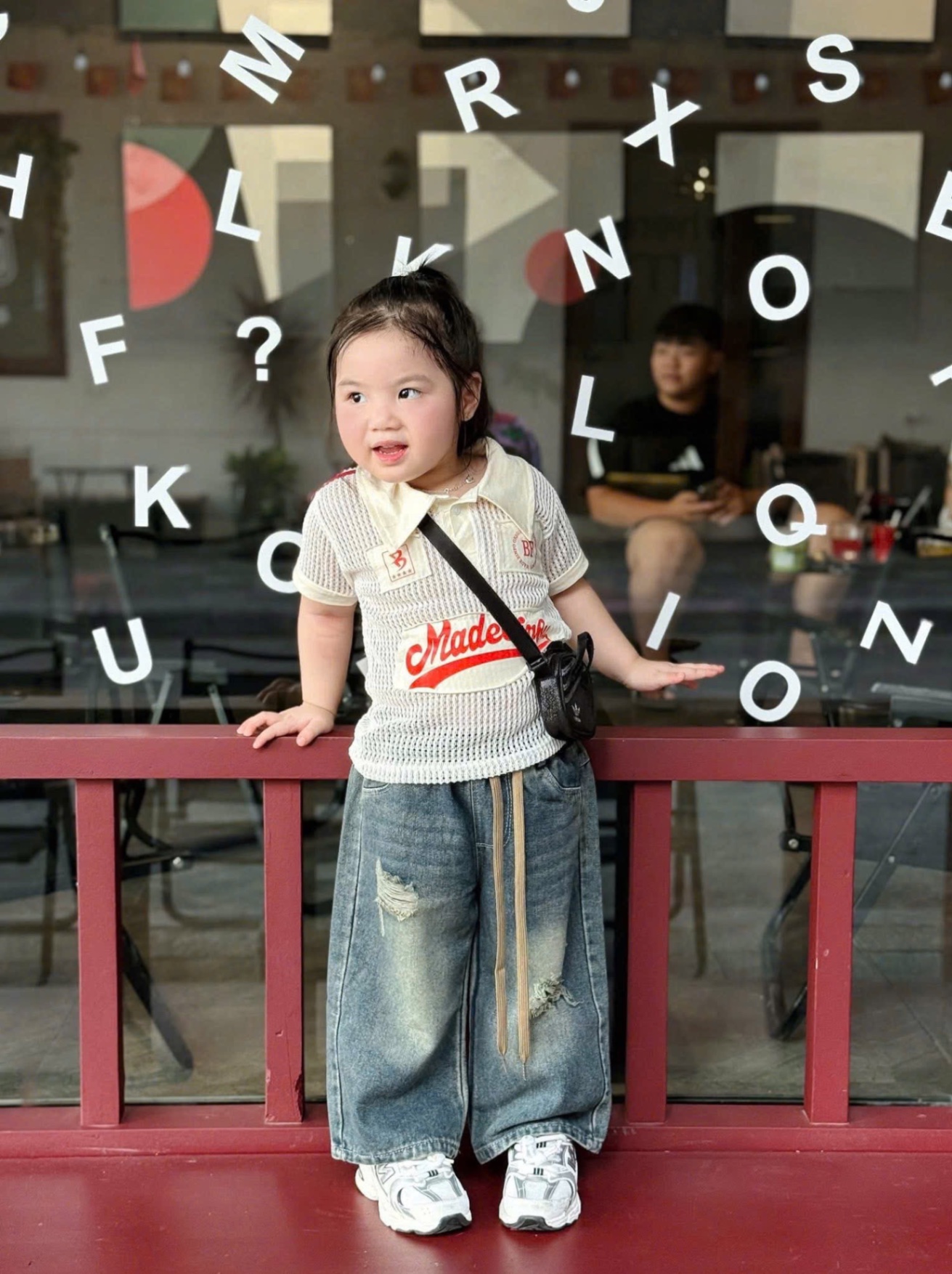 T792 - SET BÉ TRAI ÁO POLO LƯỚI BF QUẦN BÒ