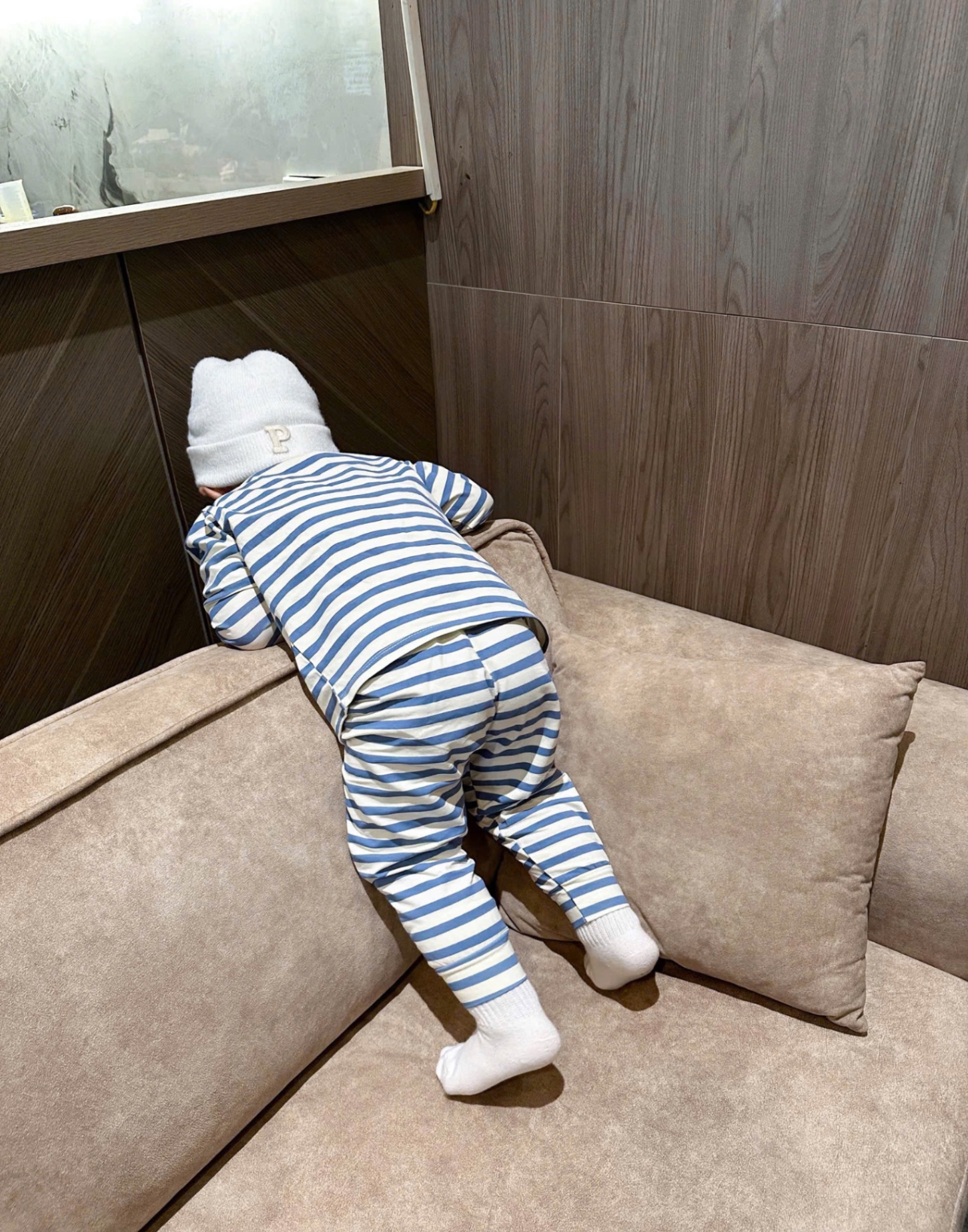 T798 - SET 2 BỘ BÉ TRAI DÀI TAY GẤU PUPPY xanh be