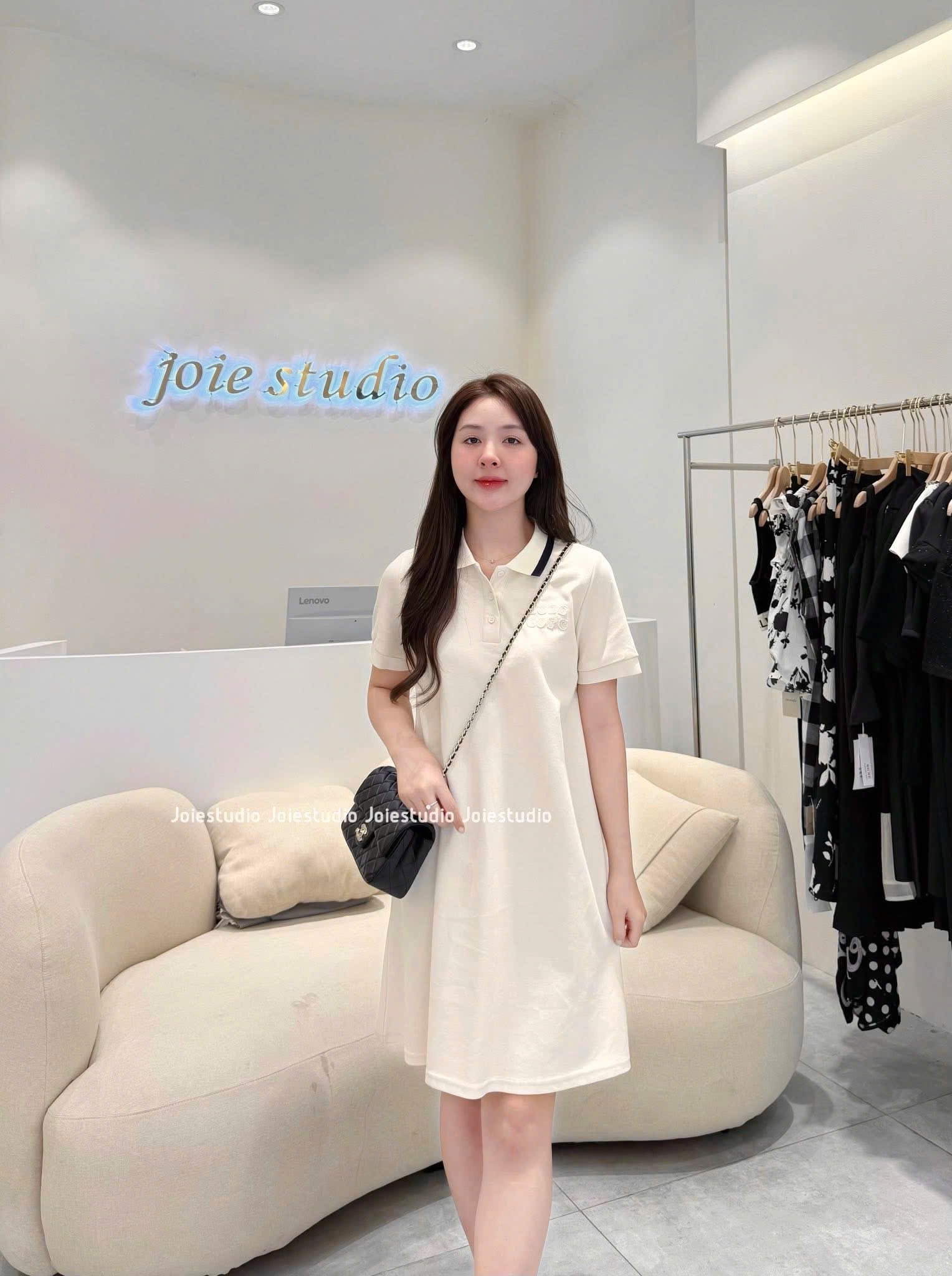V483 - VÁY POLO NỮ SUÔNG XOÈ CỔ PHỐI