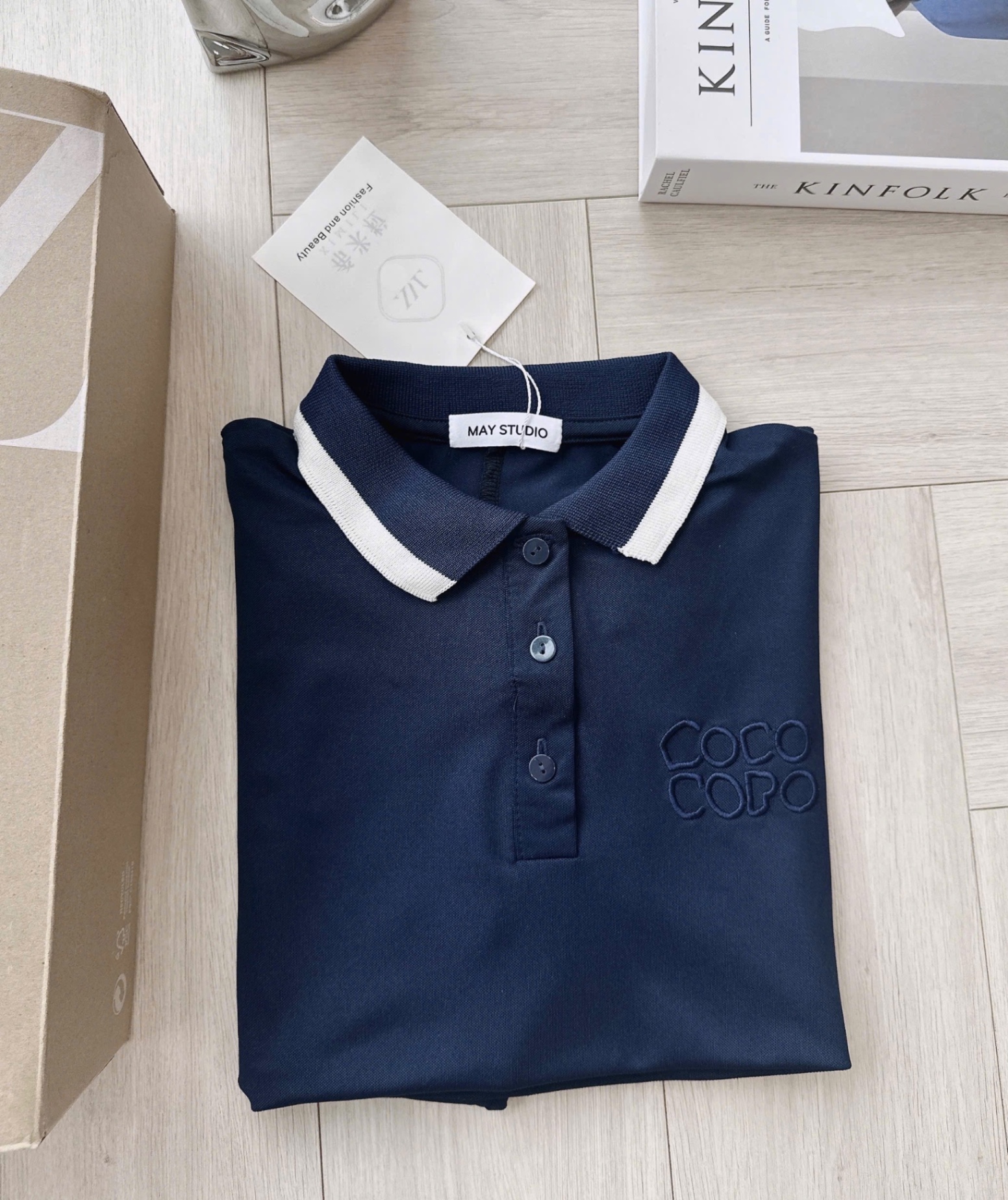 V483 - VÁY POLO NỮ SUÔNG XOÈ CỔ PHỐI
