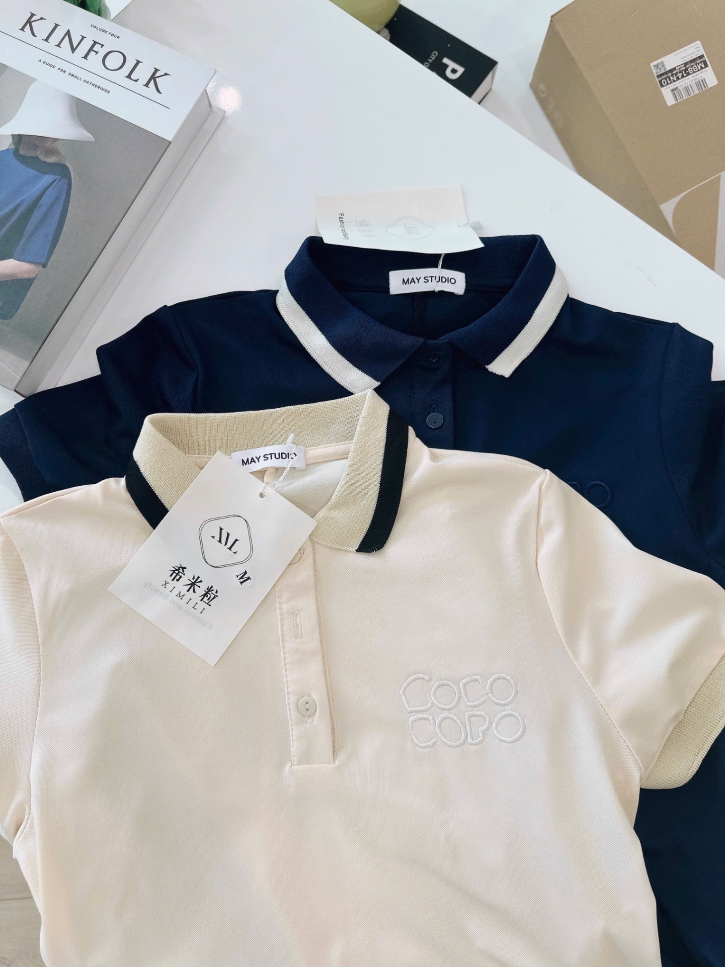 V483 - VÁY POLO NỮ SUÔNG XOÈ CỔ PHỐI