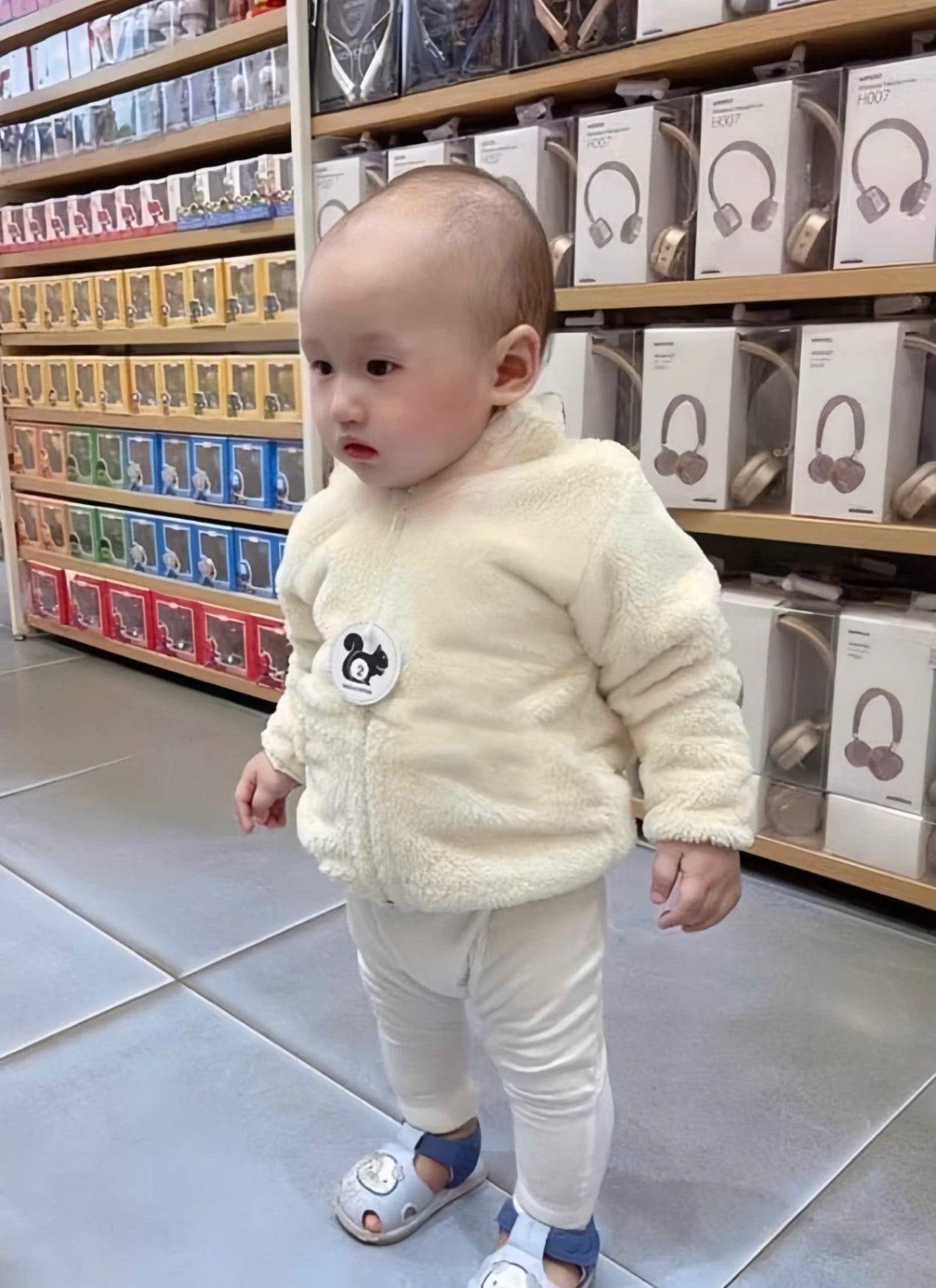 AB755 - ÁO KHOÁC LÔNG MỀM BÉ 6M
