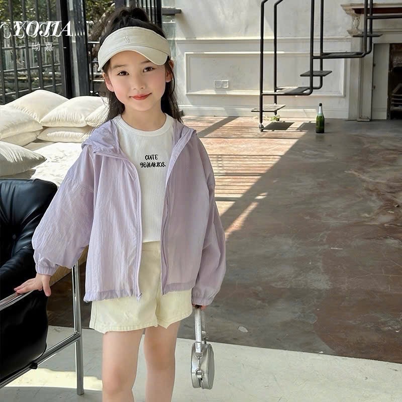 AB759 - ÁO KHOÁC GIÓ CHO BÉ MŨ LIỀN Smile