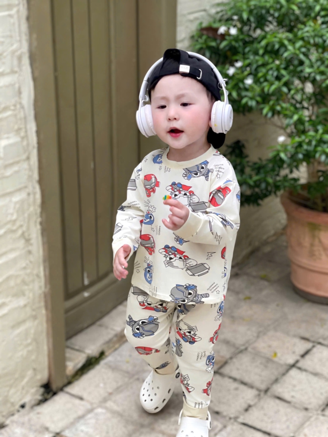 T853 - SET 2 BỘ BÉ TRAI DÀI TAY SIÊU NHÂN SAO xanh be