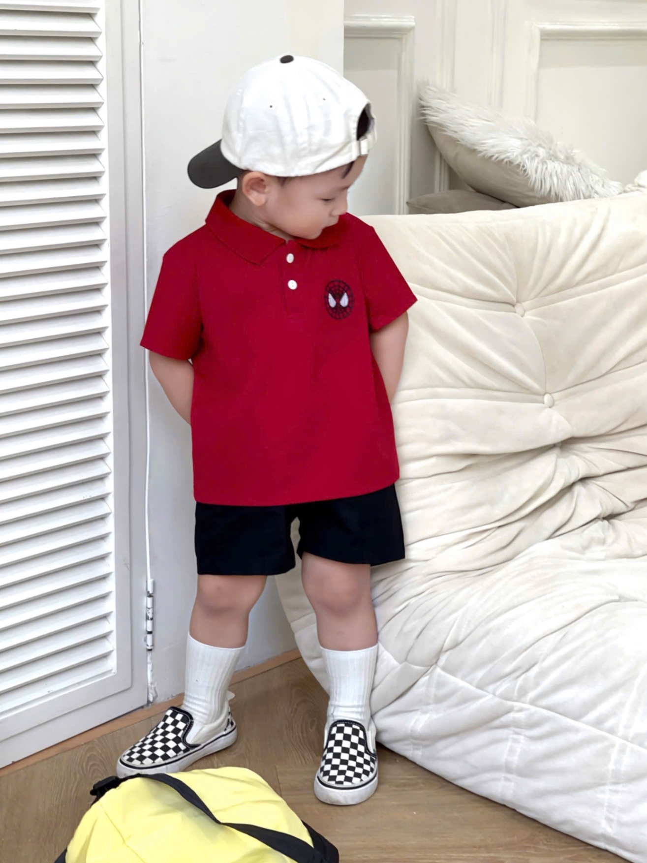 AB769 - SET 2 ÁO POLO BÉ TRAI CỘC TAY MARVEL
