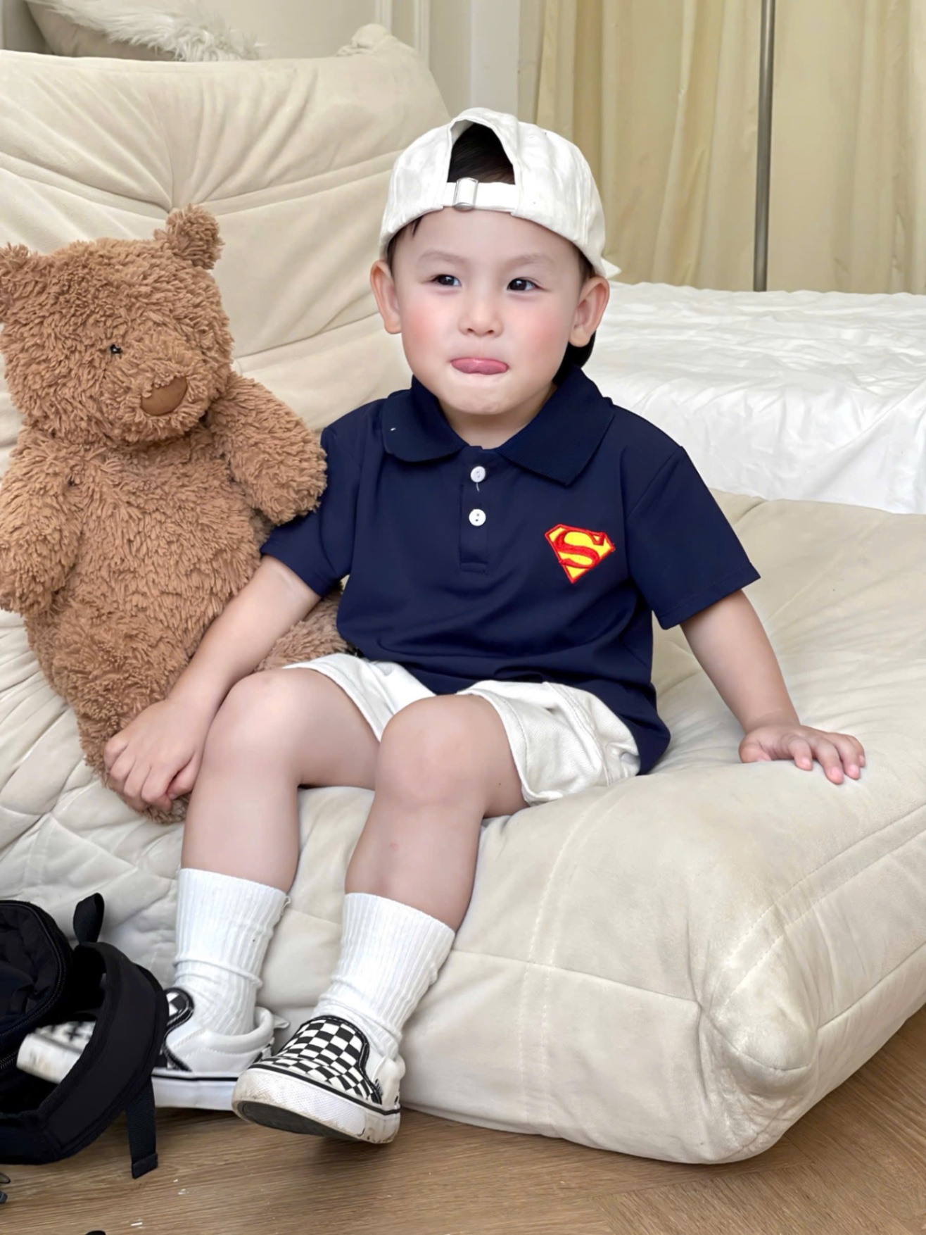 AB769 - SET 2 ÁO POLO BÉ TRAI CỘC TAY MARVEL