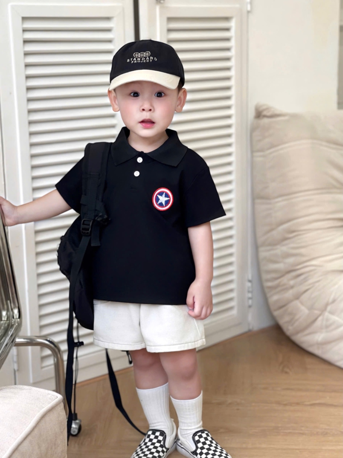 AB769 - SET 2 ÁO POLO BÉ TRAI CỘC TAY MARVEL