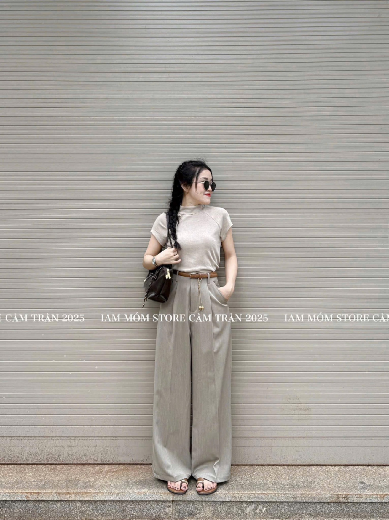 QNU620 - QUẦN SUÔNG CẠP CAO XƯỢC KÈM ĐAI KO DÂY TUA M6396