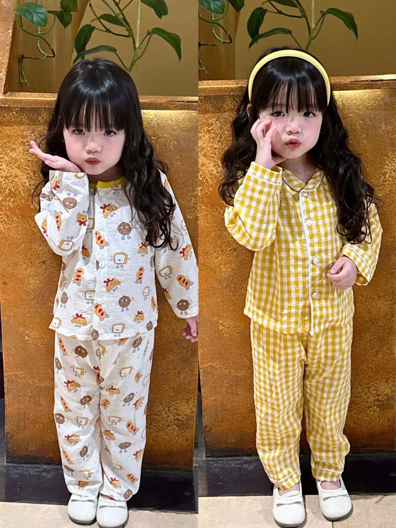 G730 - SET 2 BỘ BÉ PYJAMA DÀI TAY HOẠ TIẾT CÚN