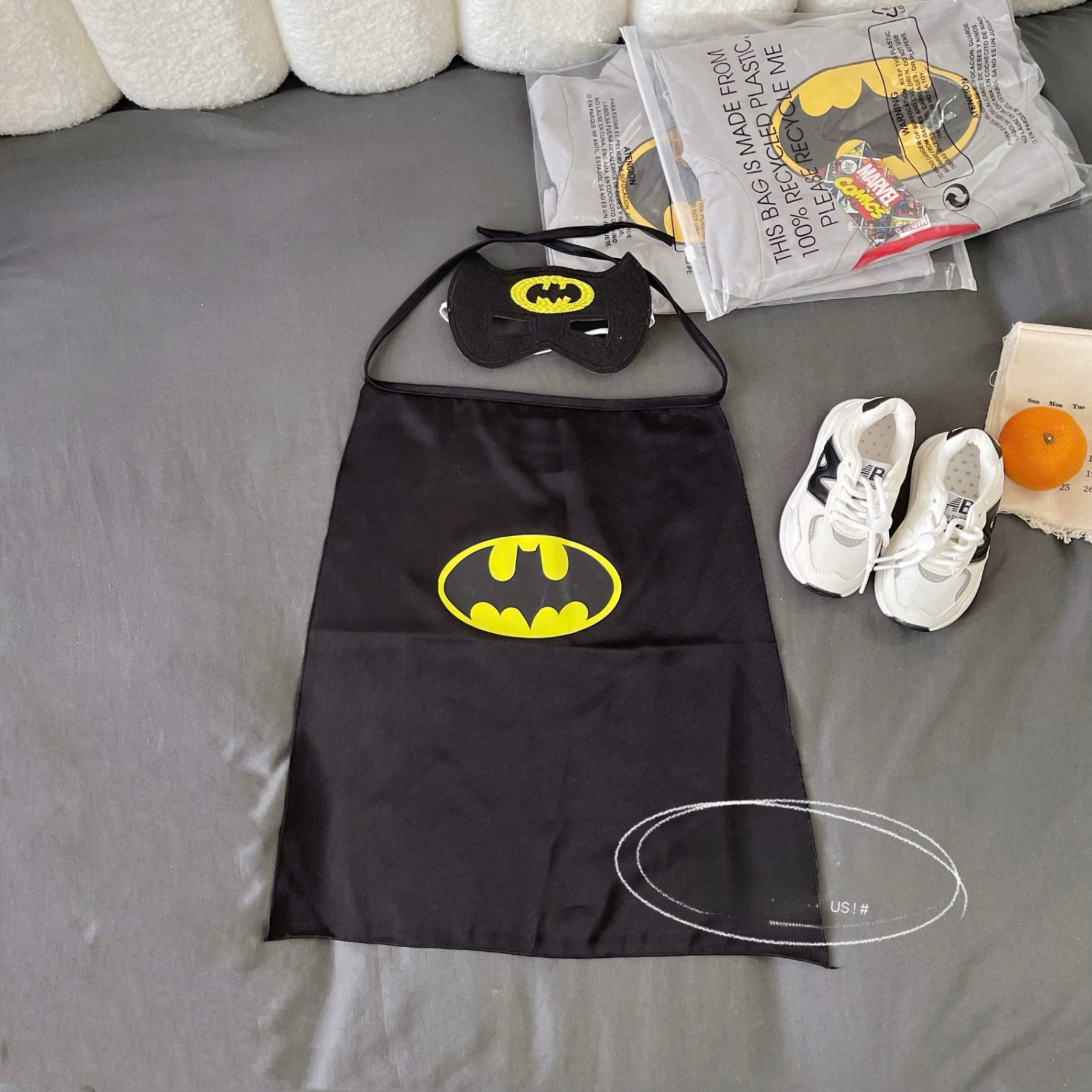 T899 - SET BÉ TRAI 4CT DÀI TAY BATMAN XÁM TAY ĐEN KÈM CHOÀNG