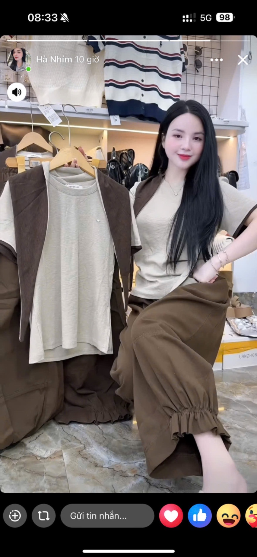 S167 - BỘ NỮ ÁO ZIP BE KÈM KHĂN QUẦN BOMBER KAKI
