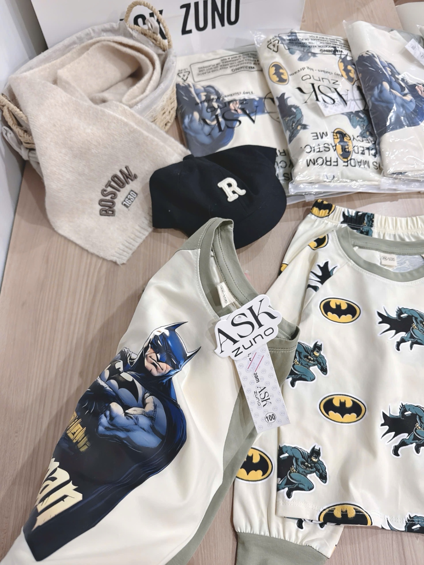 T949 - SET 2 BỘ BÉ TRAI DÀI TAY BATMAN BE TAY RÊU