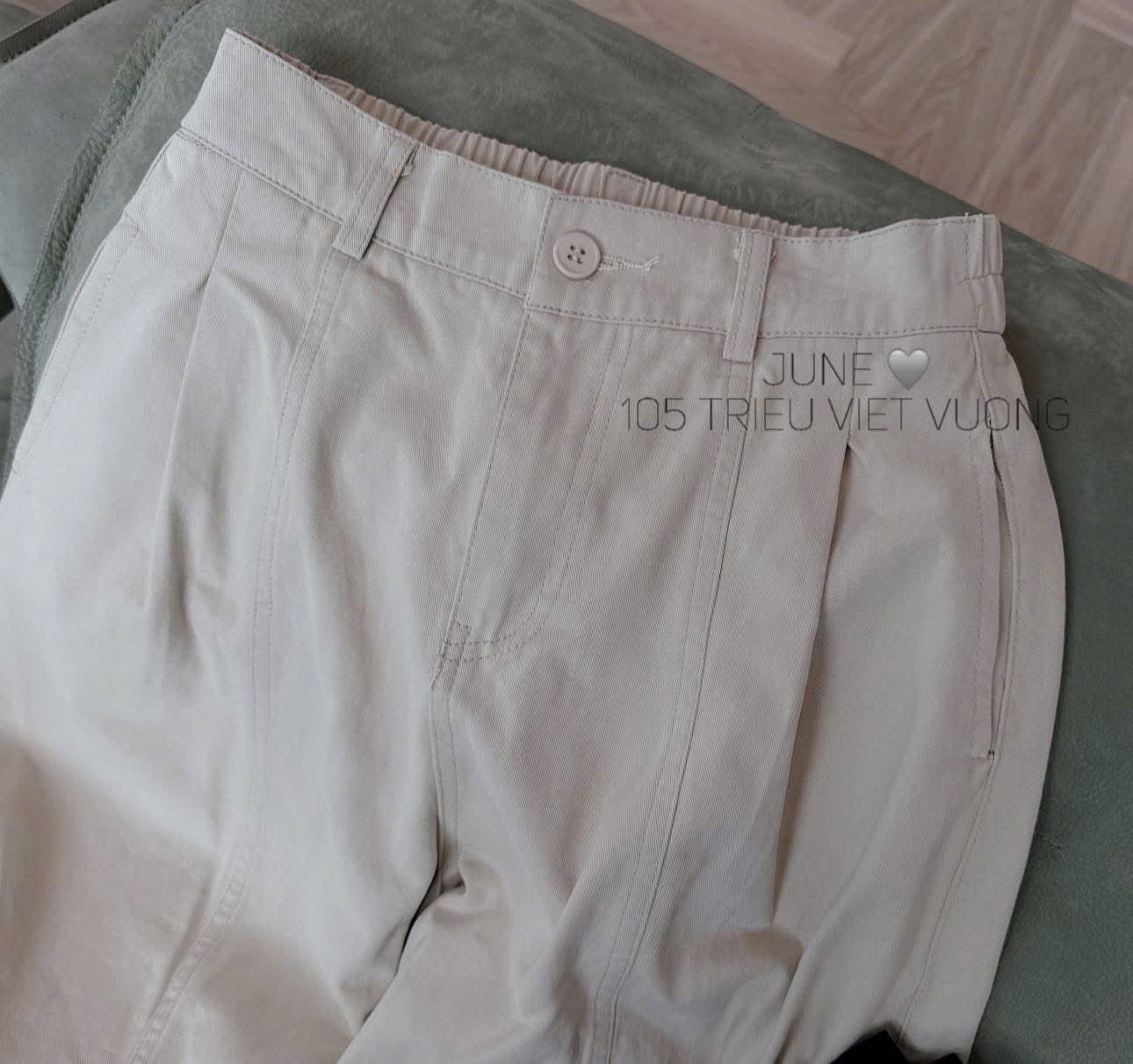 QNU633 - QUẦN KAKI GIÃN SUÔNG BE CHUN SAU M415