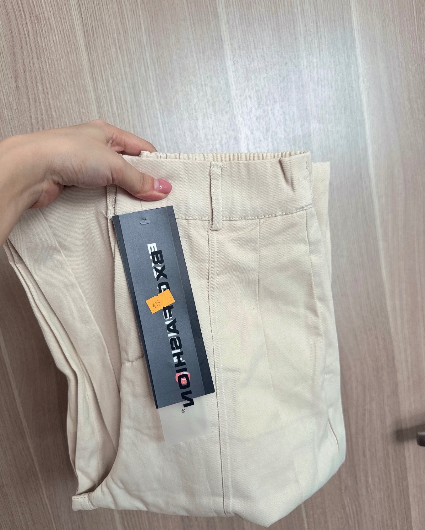 QNU633 - QUẦN KAKI GIÃN SUÔNG BE CHUN SAU M415