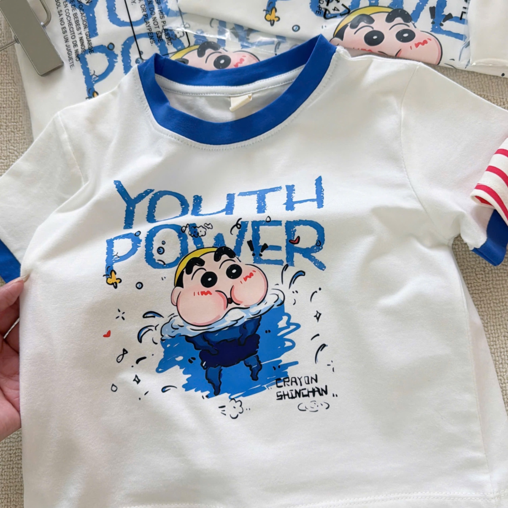 T956 - SET 2 BỘ ĐÙI BÉ TRAI YOUTH POWER VIỀN xanh đỏ