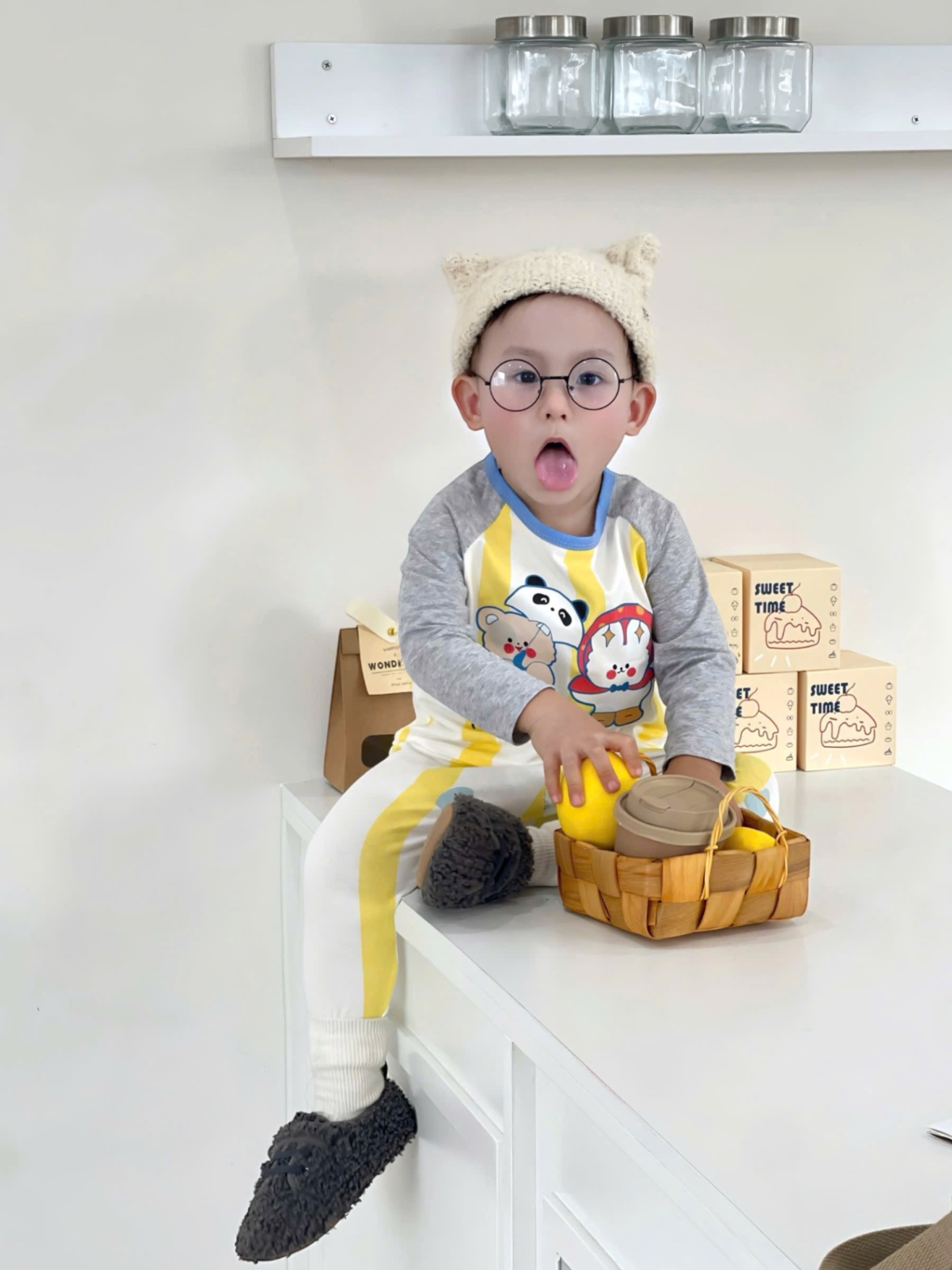 T977 - SET 2 BỘ BÉ TRAI DÀI PHỐI TAY MICKEY 89