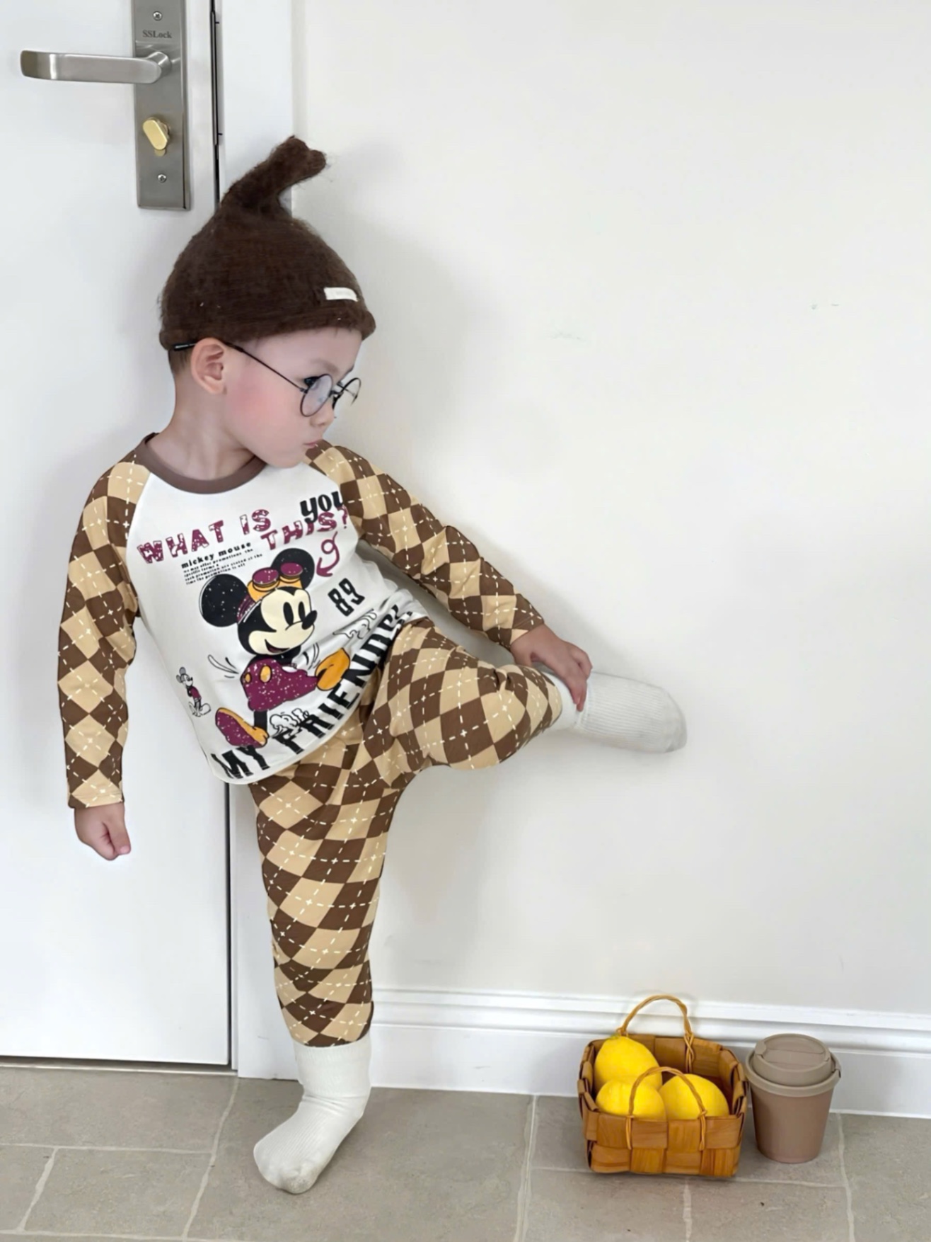 T977 - SET 2 BỘ BÉ TRAI DÀI PHỐI TAY MICKEY 89