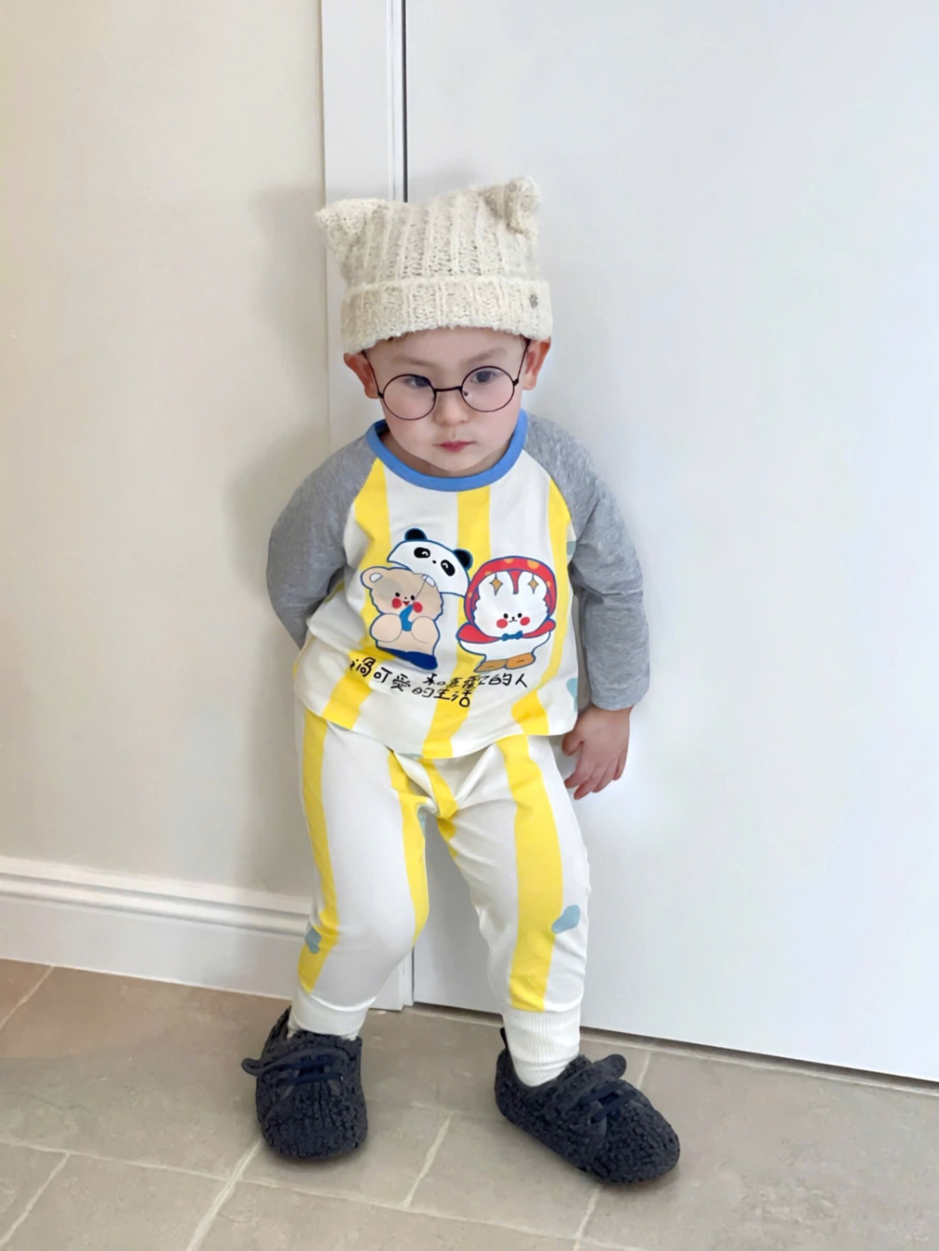 T977 - SET 2 BỘ BÉ TRAI DÀI PHỐI TAY MICKEY 89