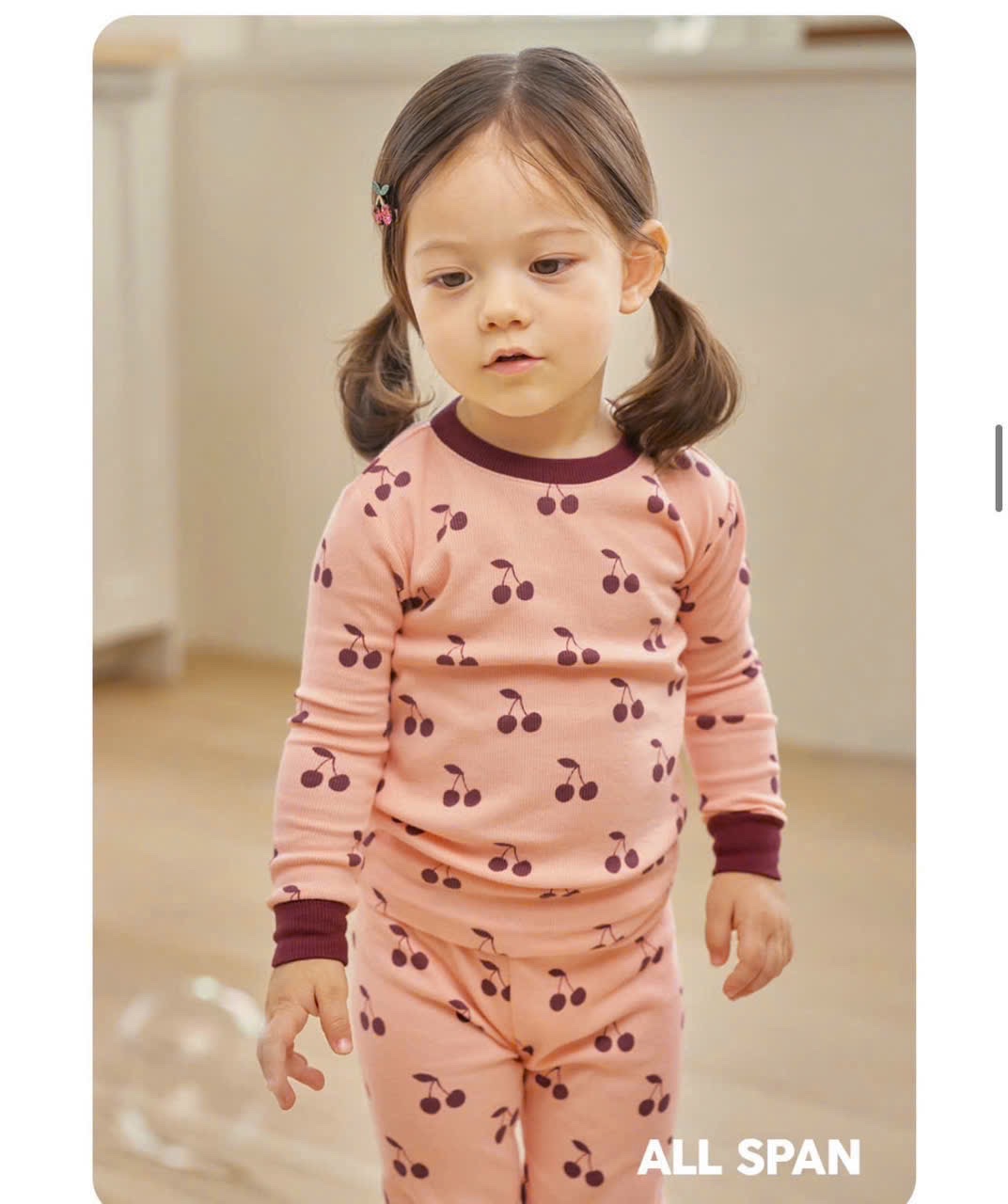 G788 - SET 2 BỘ BÉ GÁI ZIP DÀI TAY CHERRY