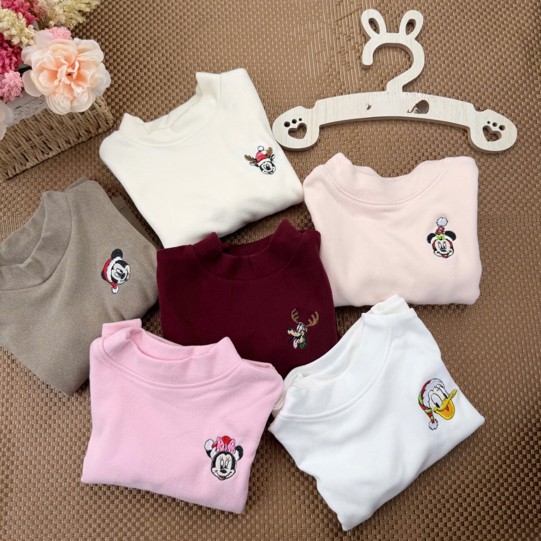 AB816 - SET 3 ÁO BÉ ZIP LÔNG 3P THÊU HOẠT HÌNH