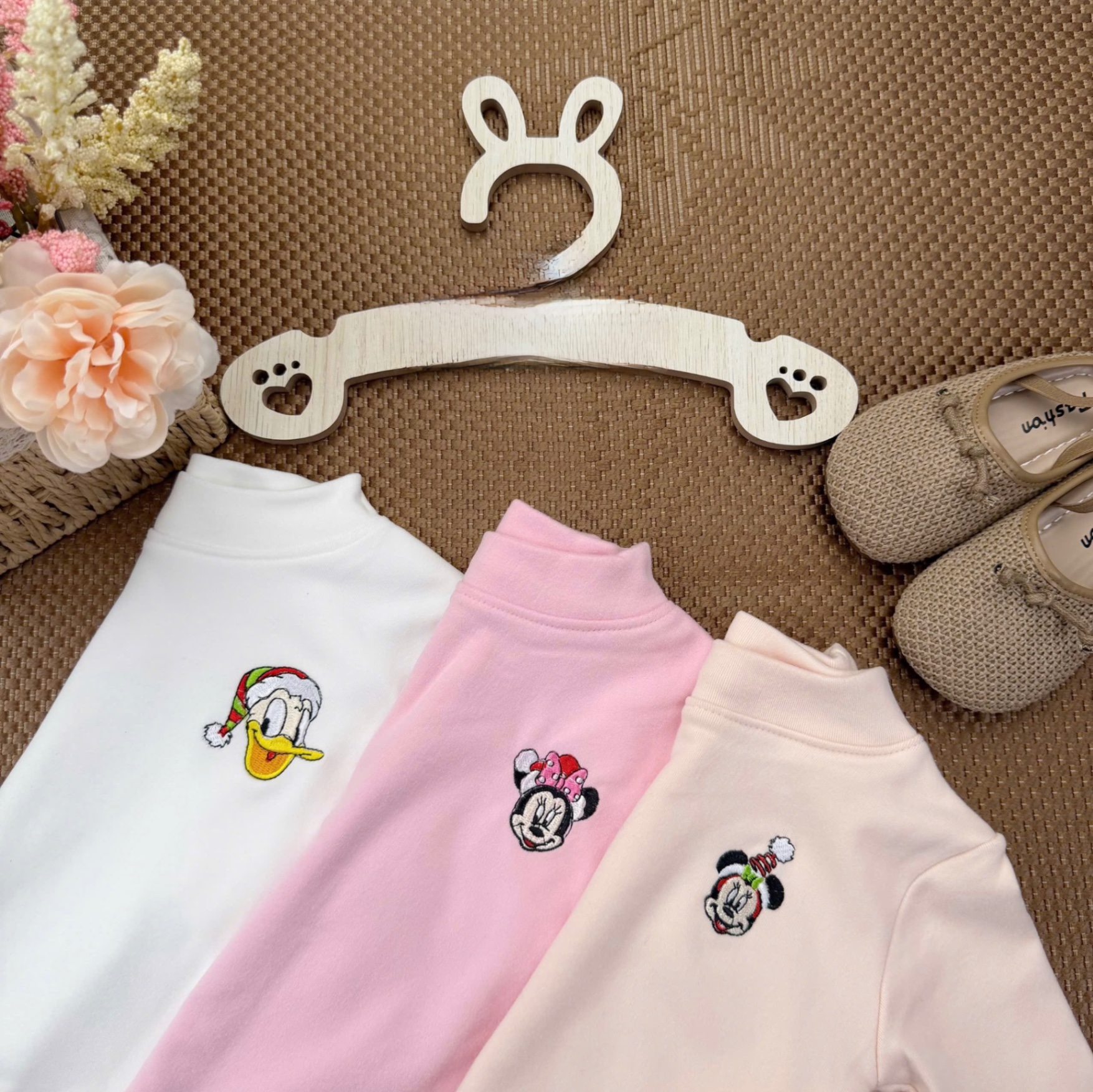 AB816 - SET 3 ÁO BÉ ZIP LÔNG 3P THÊU HOẠT HÌNH