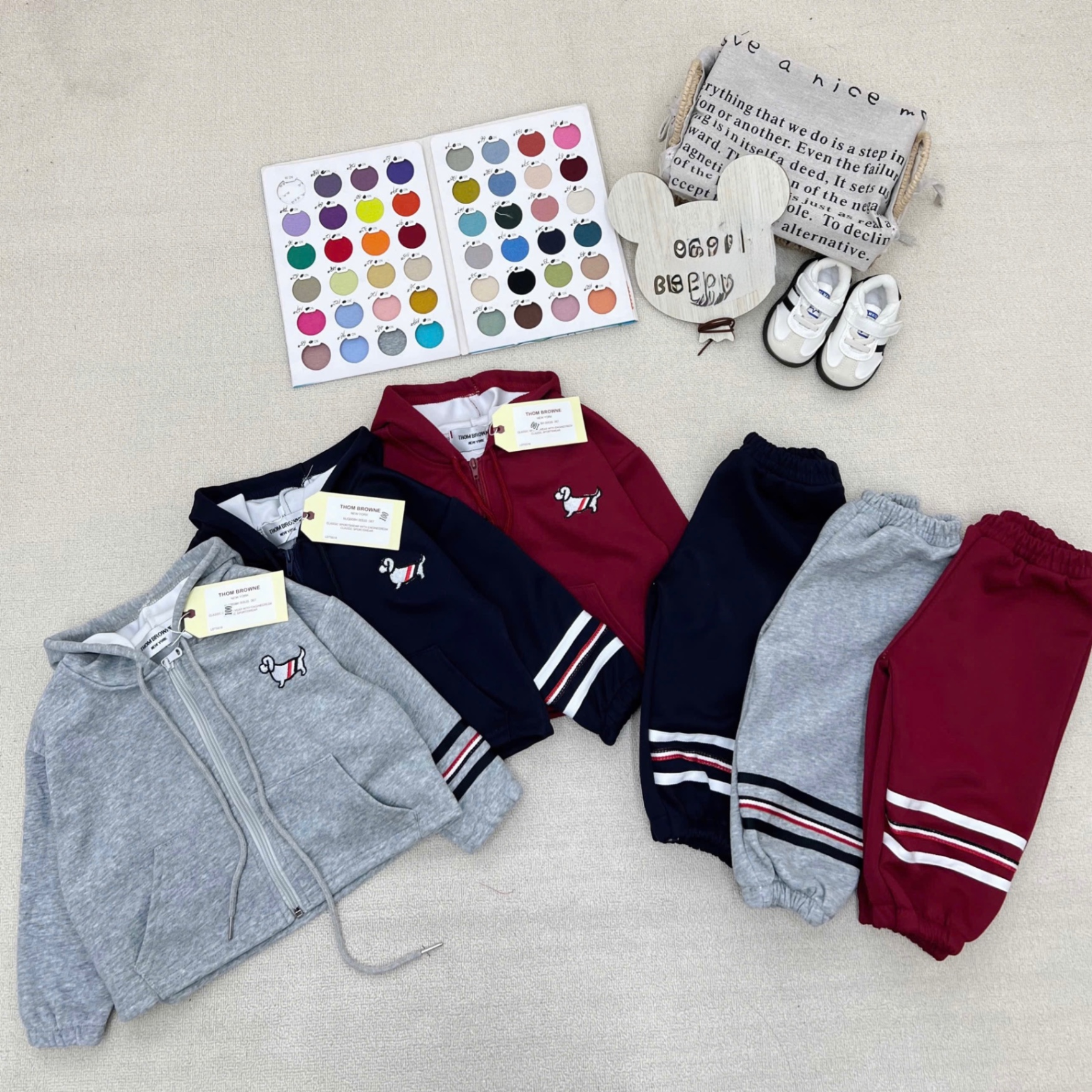 T989 - BỘ NỈ BÉ TRAI HAIDA CHÓ THOM MŨ LIỀN