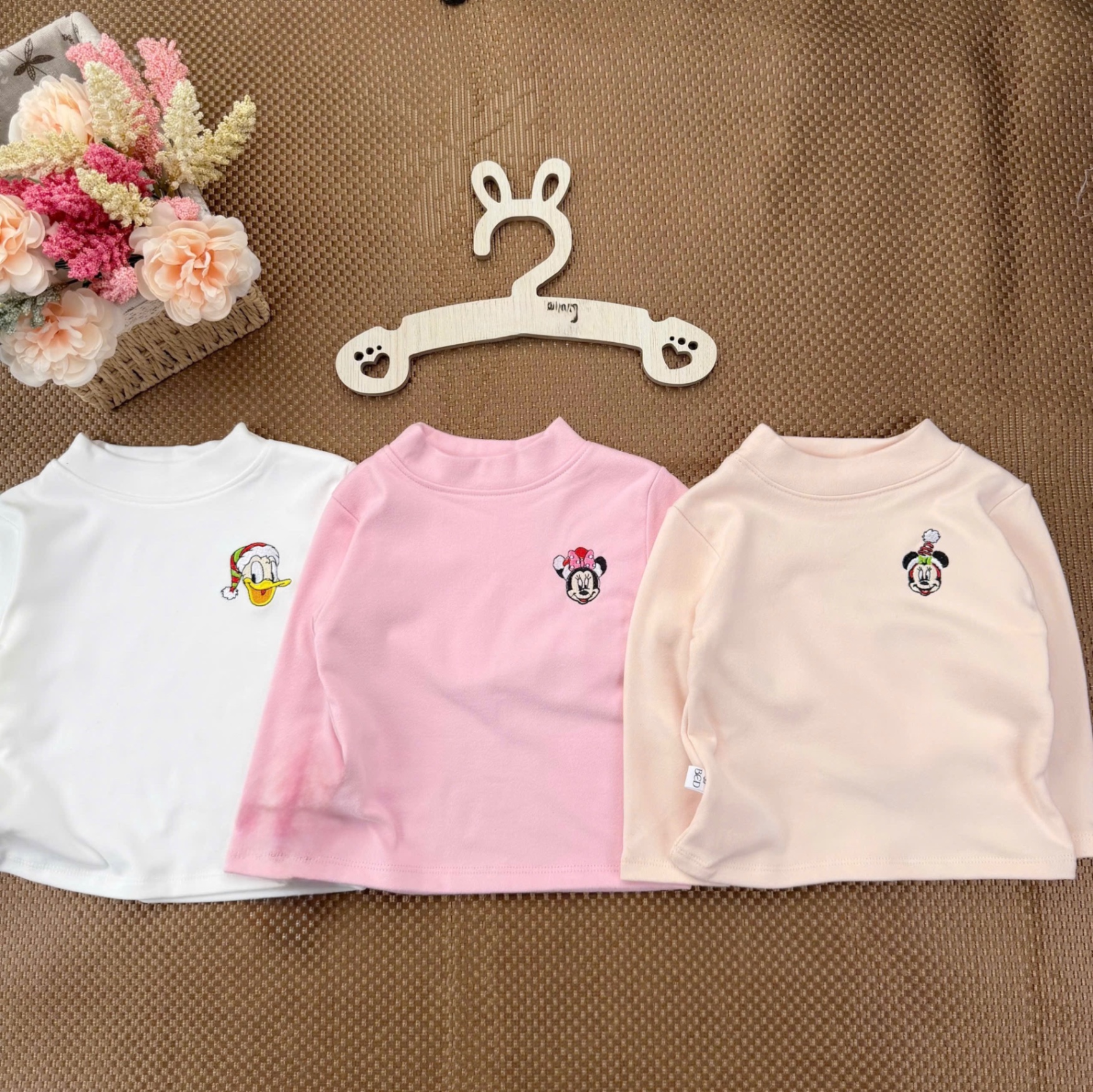 AB816 - SET 3 ÁO BÉ ZIP LÔNG 3P THÊU HOẠT HÌNH