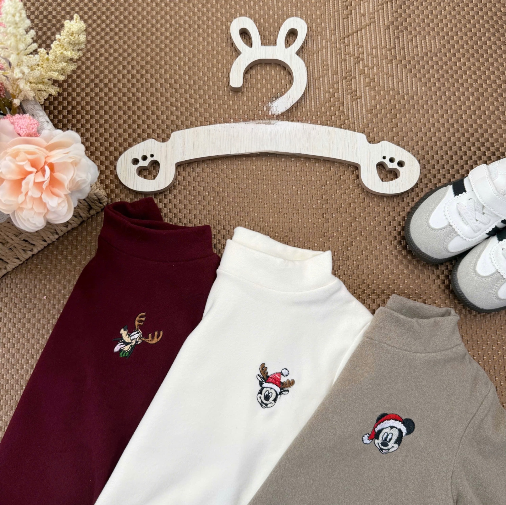 AB816 - SET 3 ÁO BÉ ZIP LÔNG 3P THÊU HOẠT HÌNH
