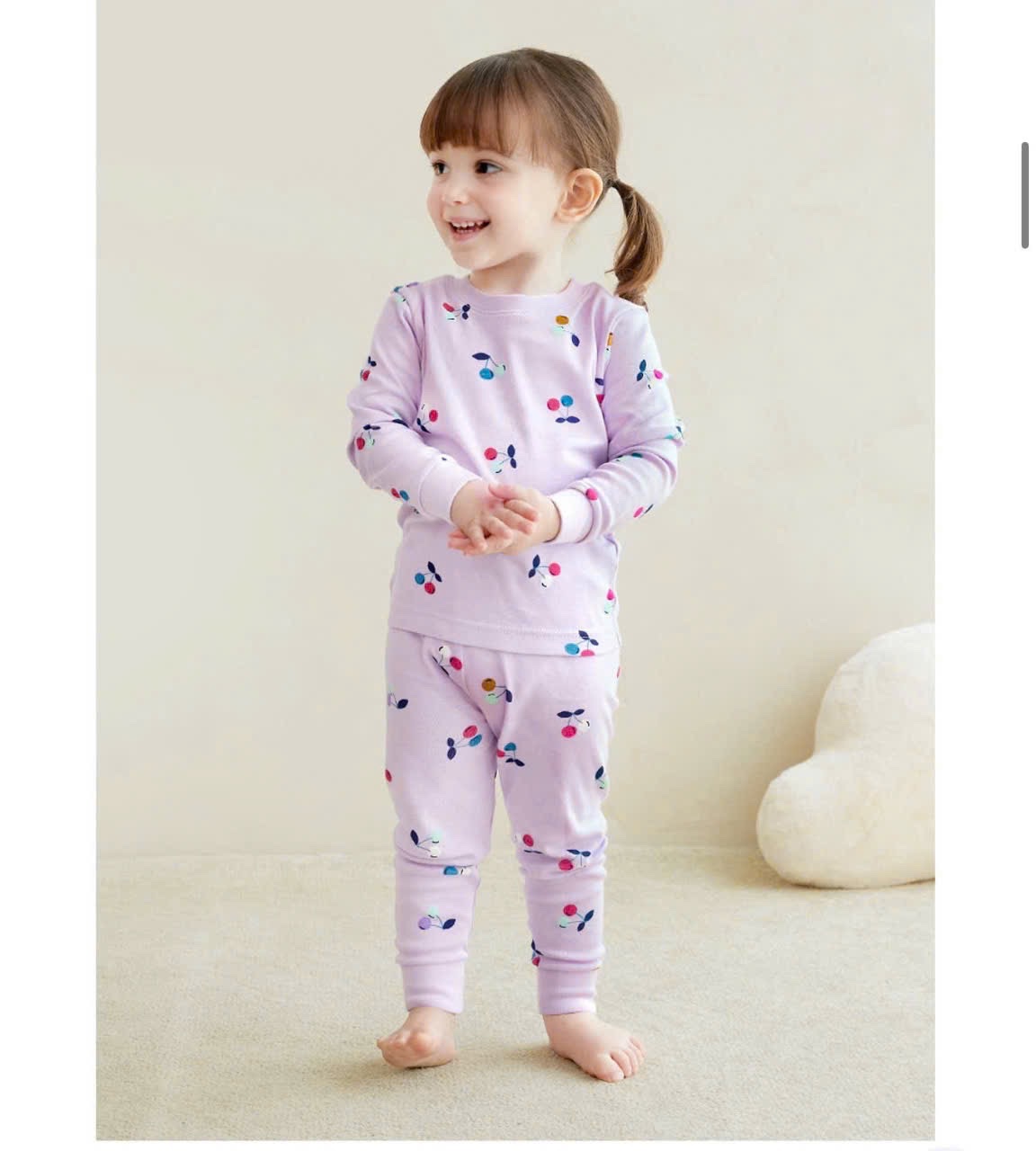 G788 - SET 2 BỘ BÉ GÁI ZIP DÀI TAY CHERRY