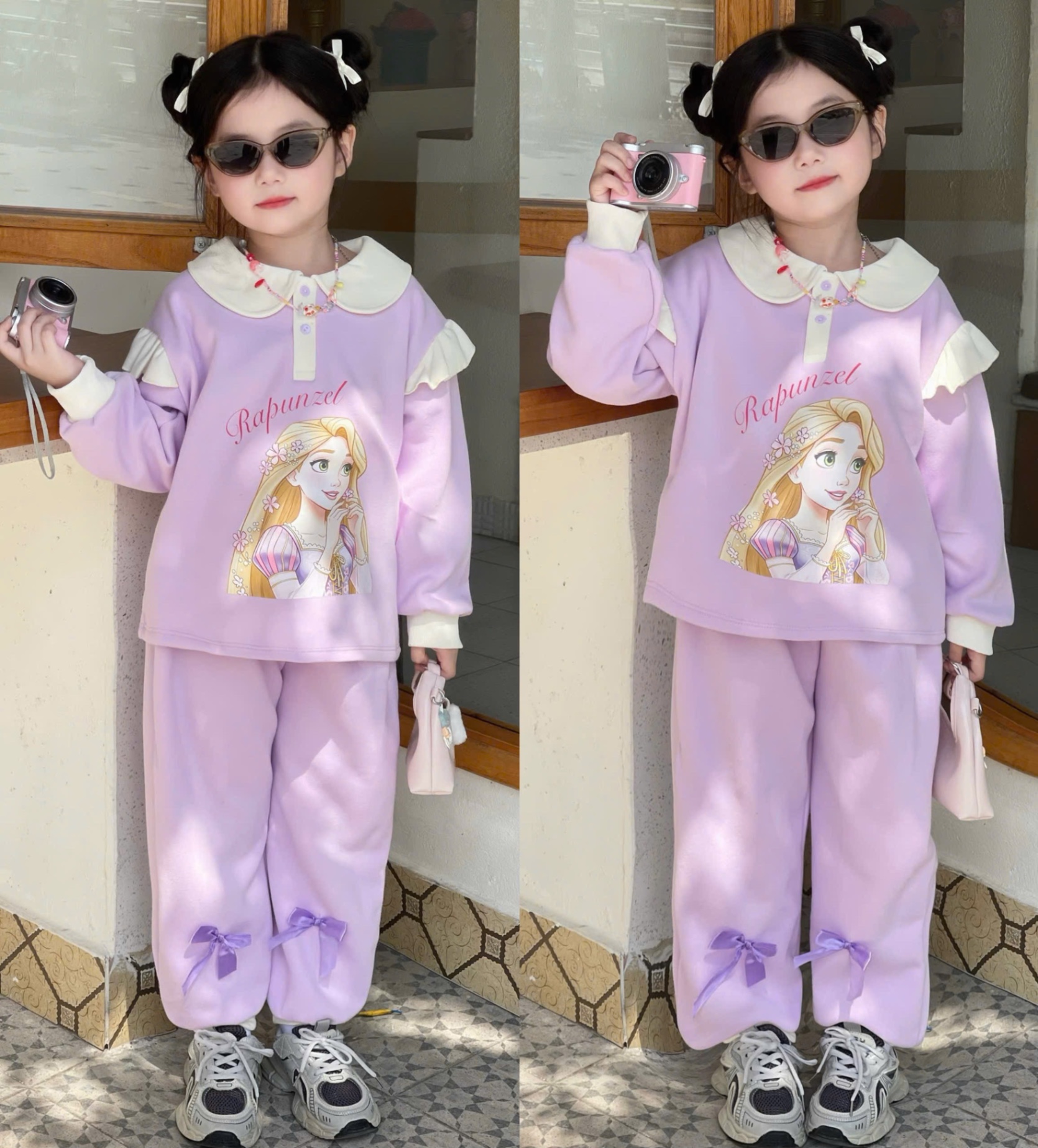 G786 - SET BÉ GÁI CÔNG CHÚA PHỐI BÈO SIZE NHỠ