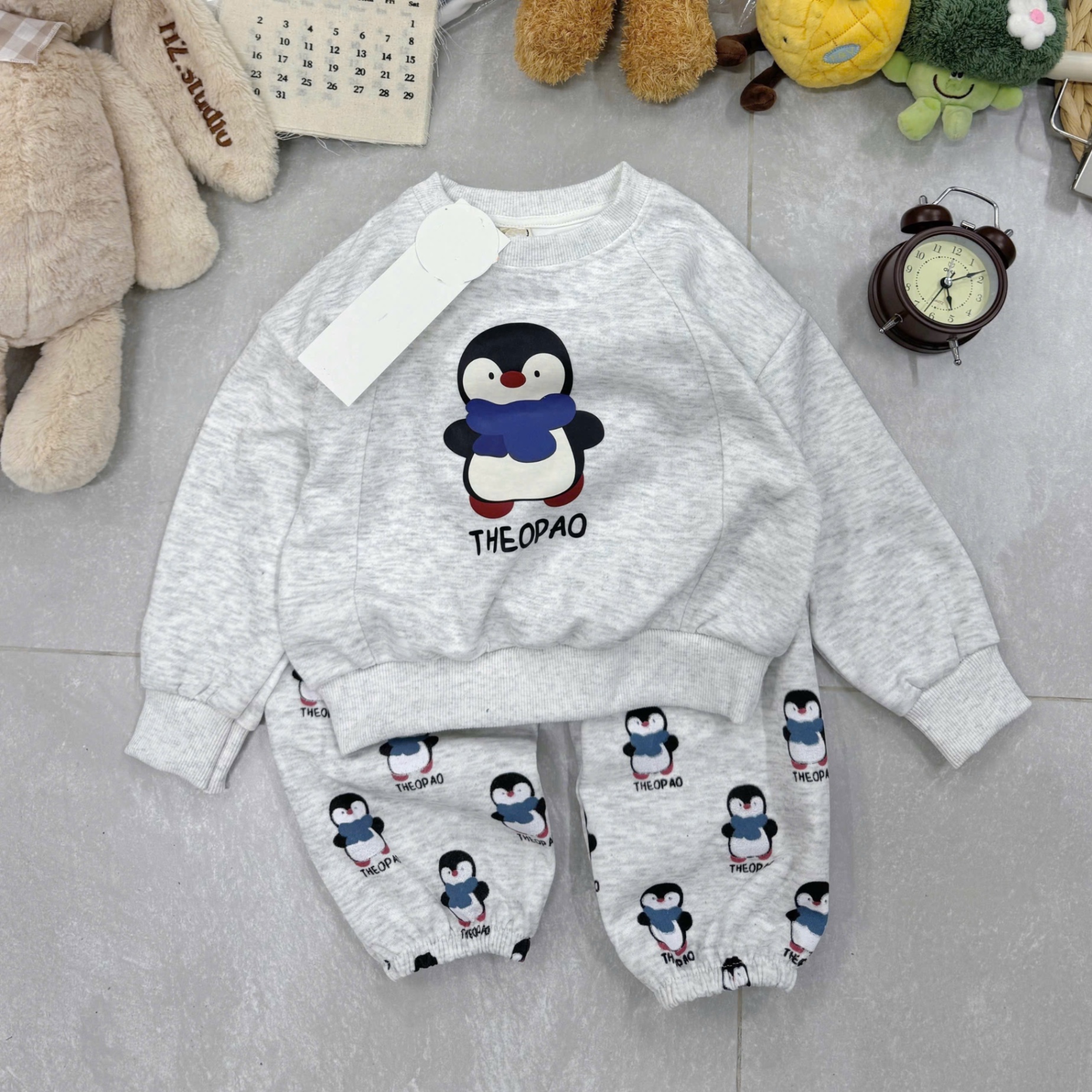 T002 - BỘ NỈ BÉ TRAI CHIM CÁNH CỤT