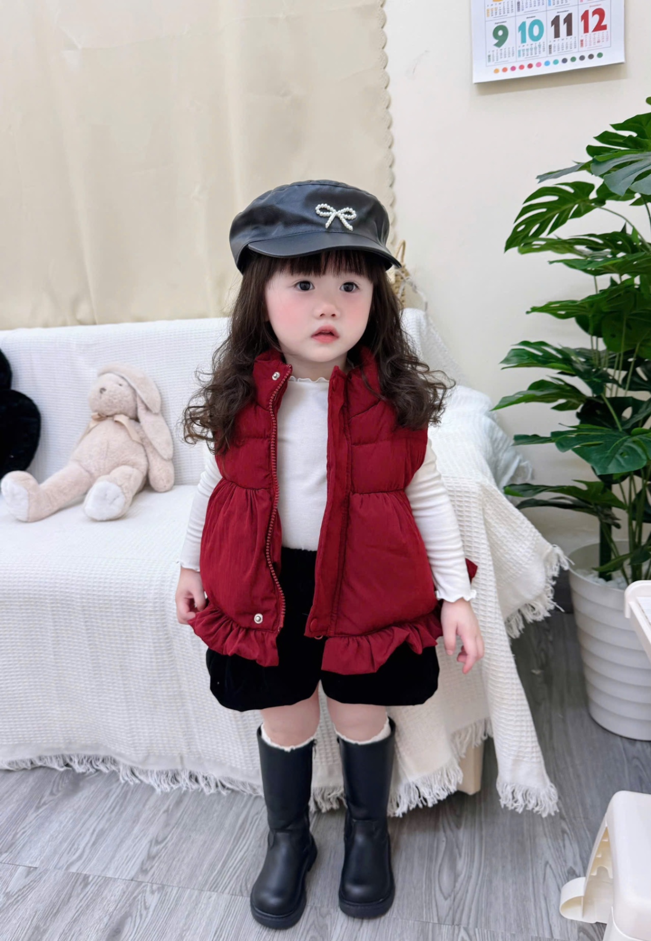 AB827 - ÁO PHAO GILE BÉ GÁI BÈO GẤU