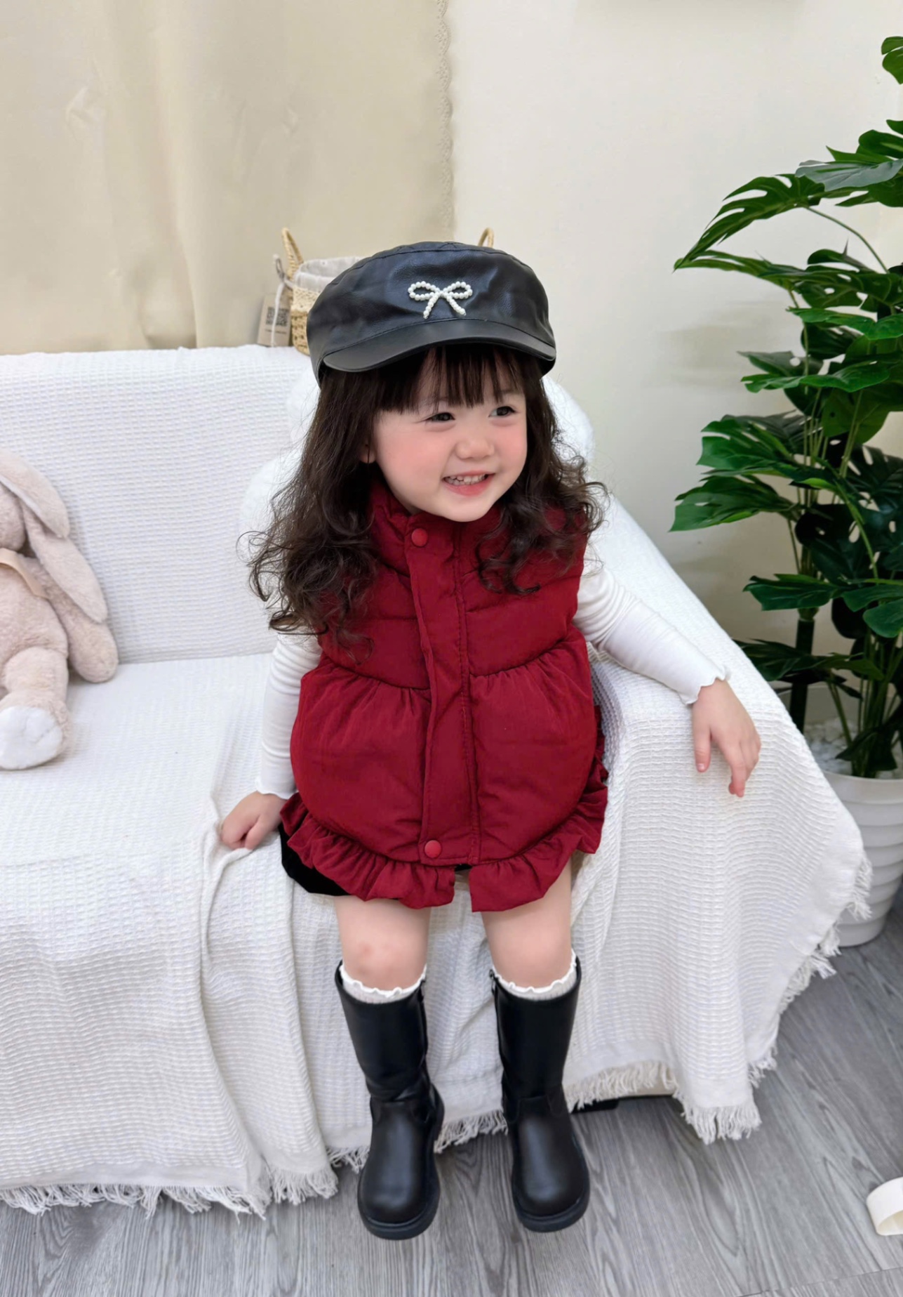 AB827 - ÁO PHAO GILE BÉ GÁI BÈO GẤU