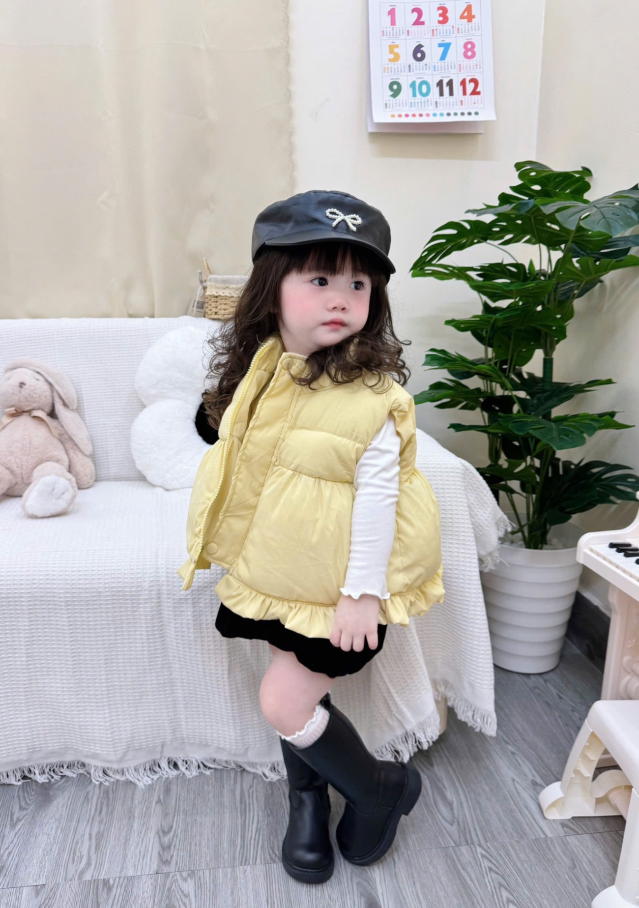 AB827 - ÁO PHAO GILE BÉ GÁI BÈO GẤU