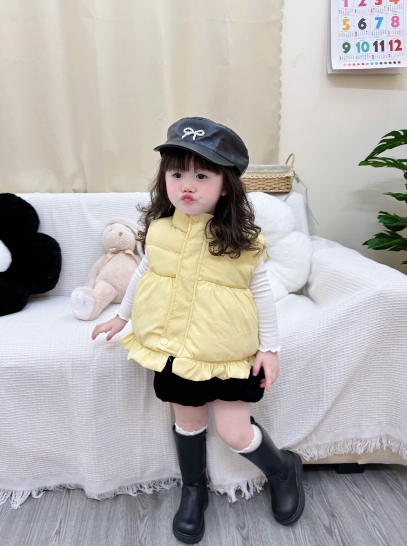 AB827 - ÁO PHAO GILE BÉ GÁI BÈO GẤU