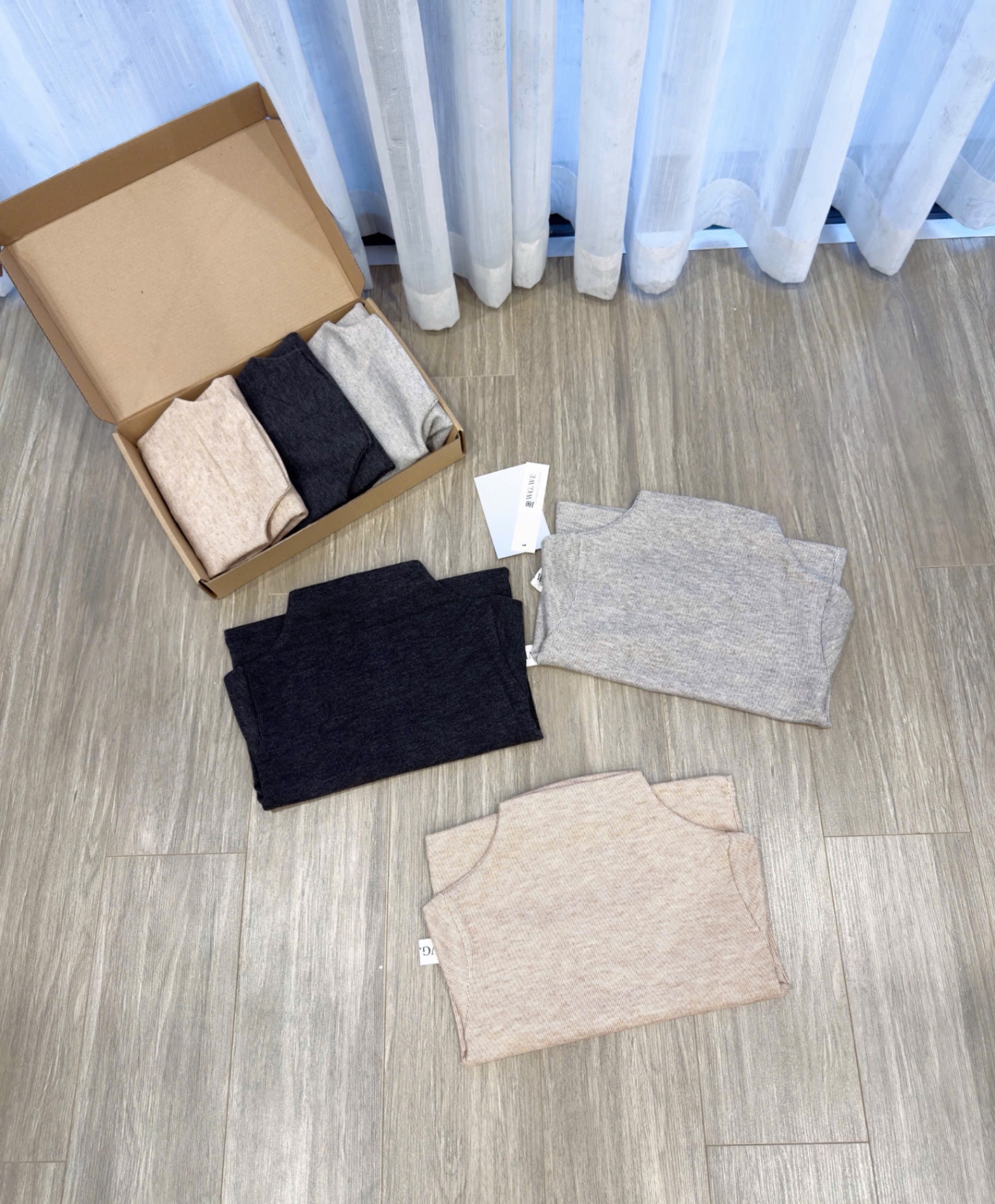 AB829 - SET 3 ÁO BÉ ZIP TĂM CAO CỔ đen xám be