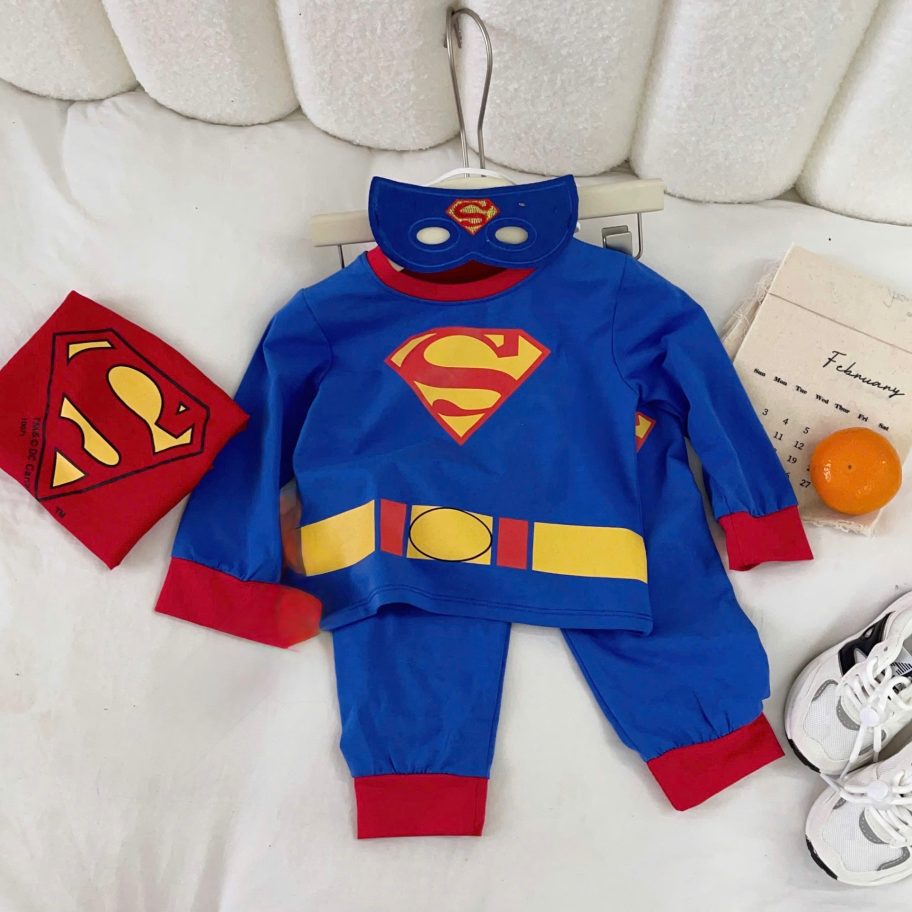 T019 - SET BÉ TRAI 4CT XANH ĐỎ SPIDERMAN KÈM CHOÀNG