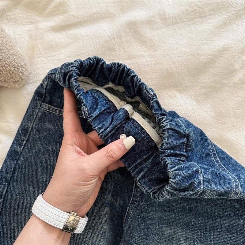 QB354 - QUẦN JEANS BÉ TRAI XANH RÁCH GỐI