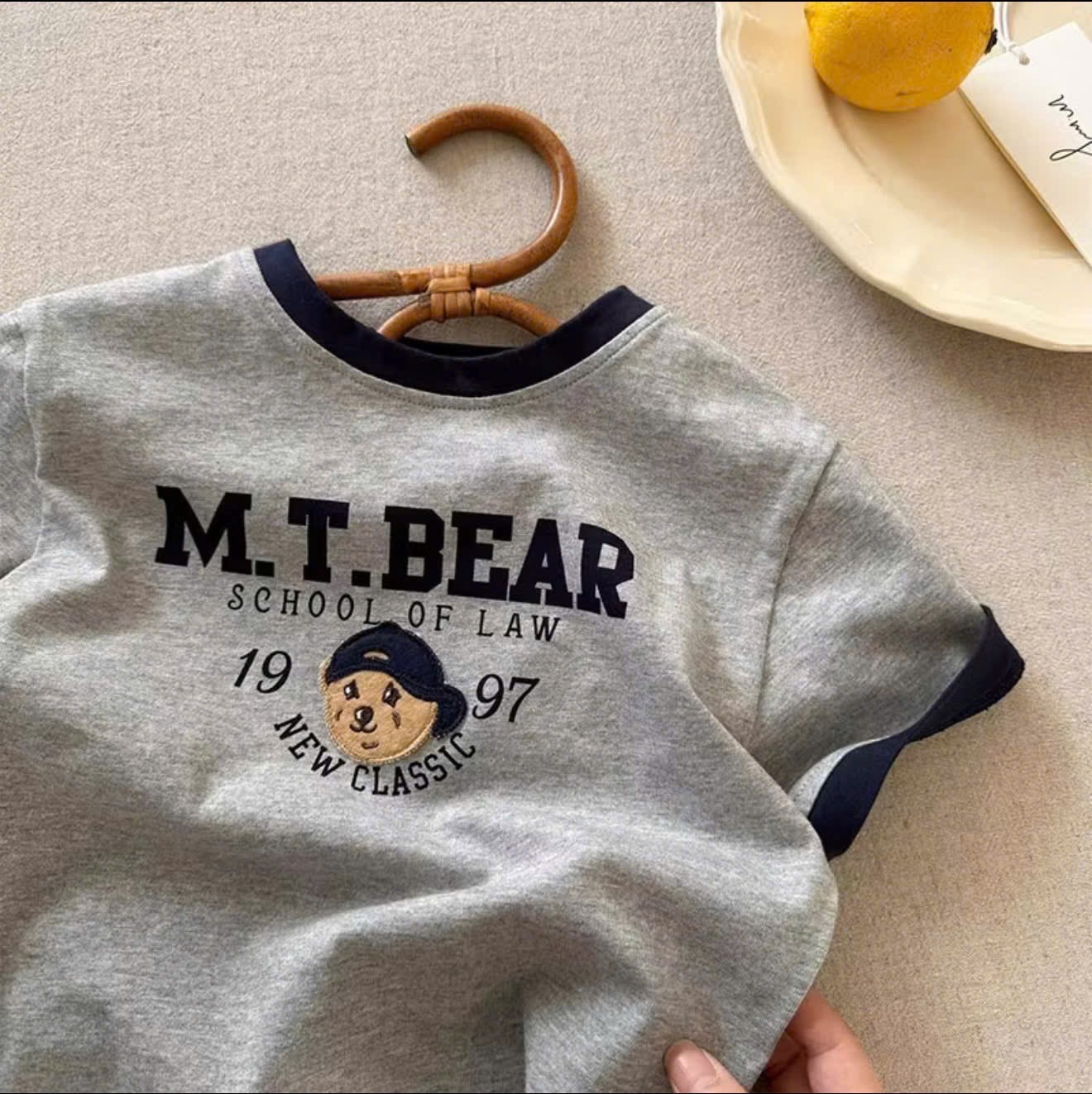AB834 - SET 3 ÁO BÉ TRAI CỘC TAY MTBEAR 1997