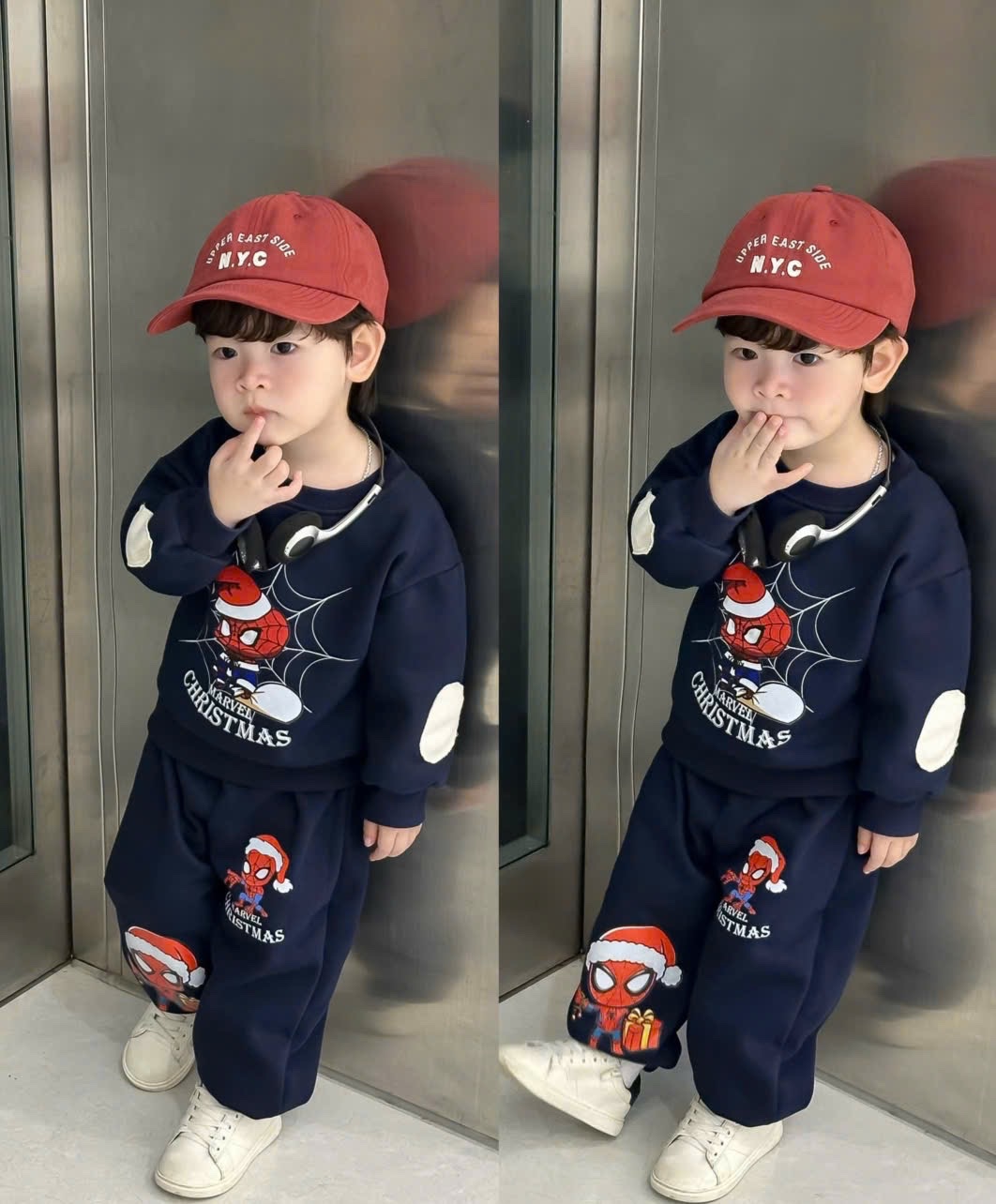 T031 - BỘ NỈ BÉ TRAI NOEL NHỆN SPIDERMAN