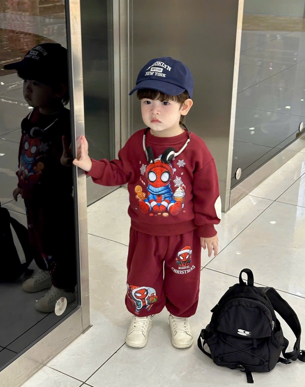 T031 - BỘ NỈ BÉ TRAI NOEL NHỆN SPIDERMAN