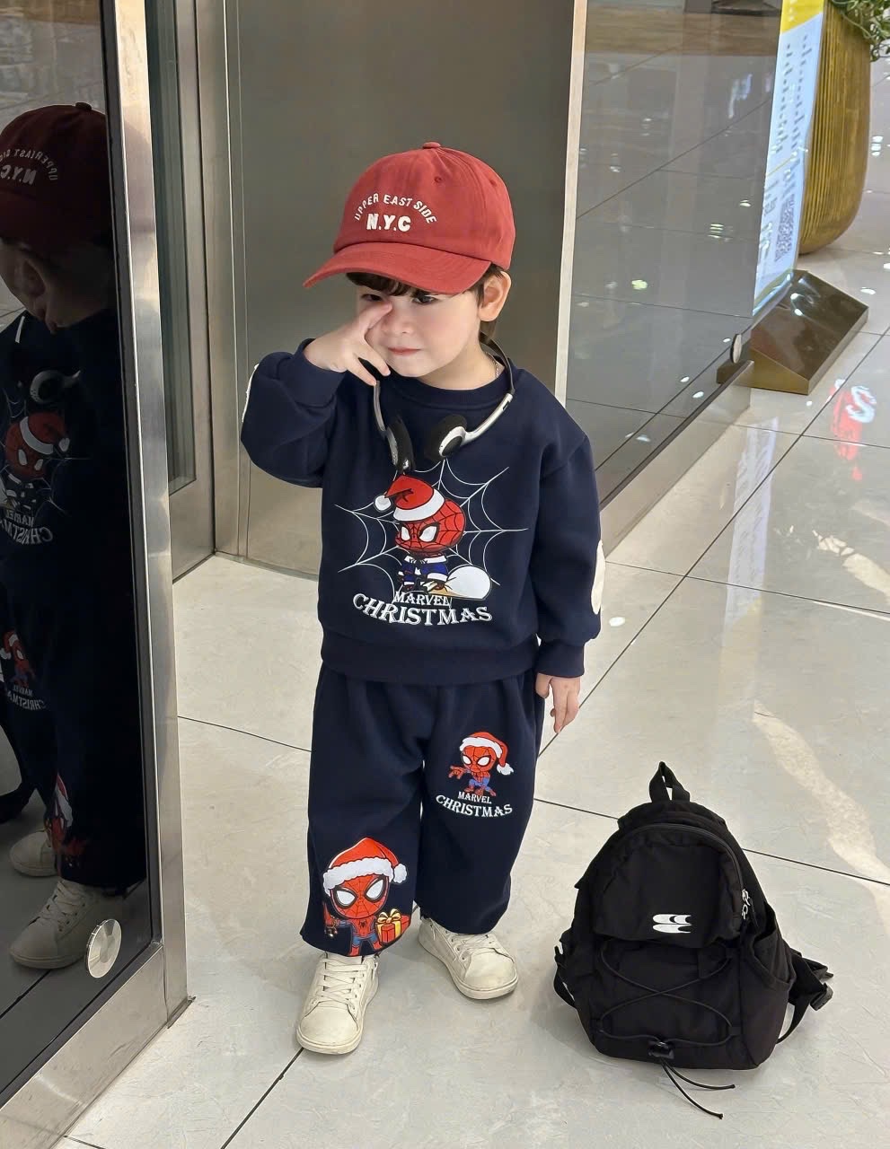 T031 - BỘ NỈ BÉ TRAI NOEL NHỆN SPIDERMAN