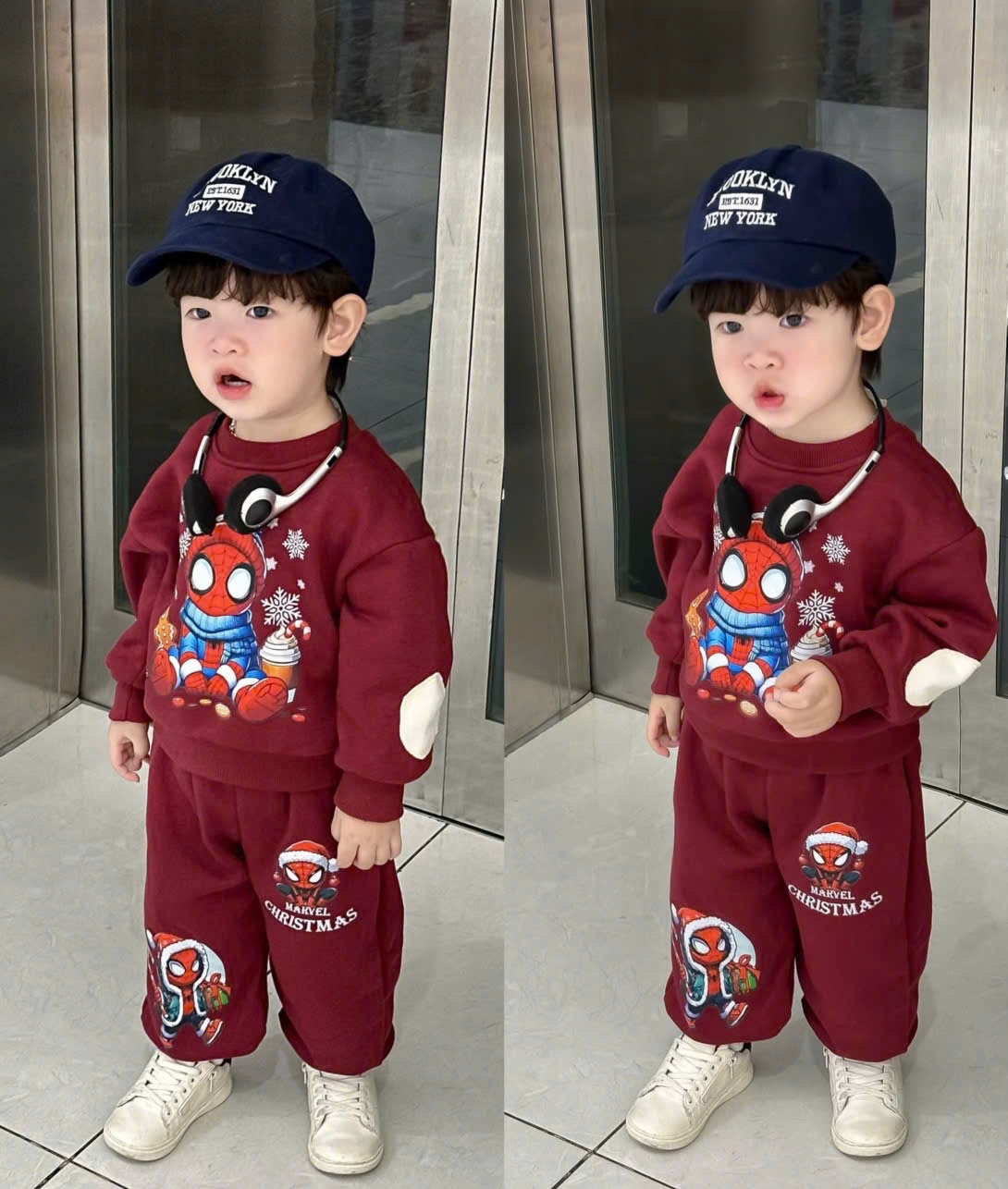 T031 - BỘ NỈ BÉ TRAI NOEL NHỆN SPIDERMAN