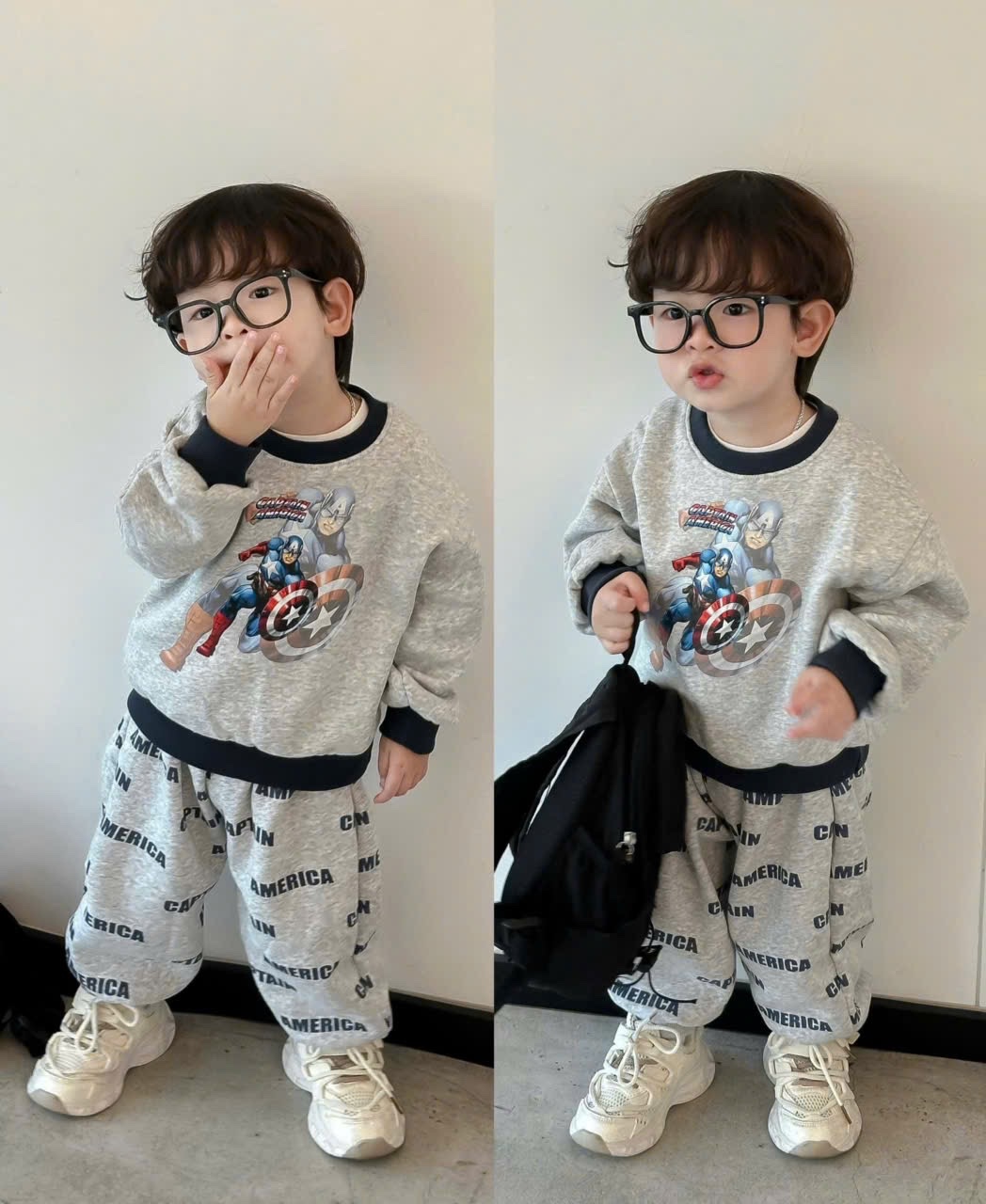 T040 - BỘ NỈ COTTON BÉ TRAI SUPER HERO