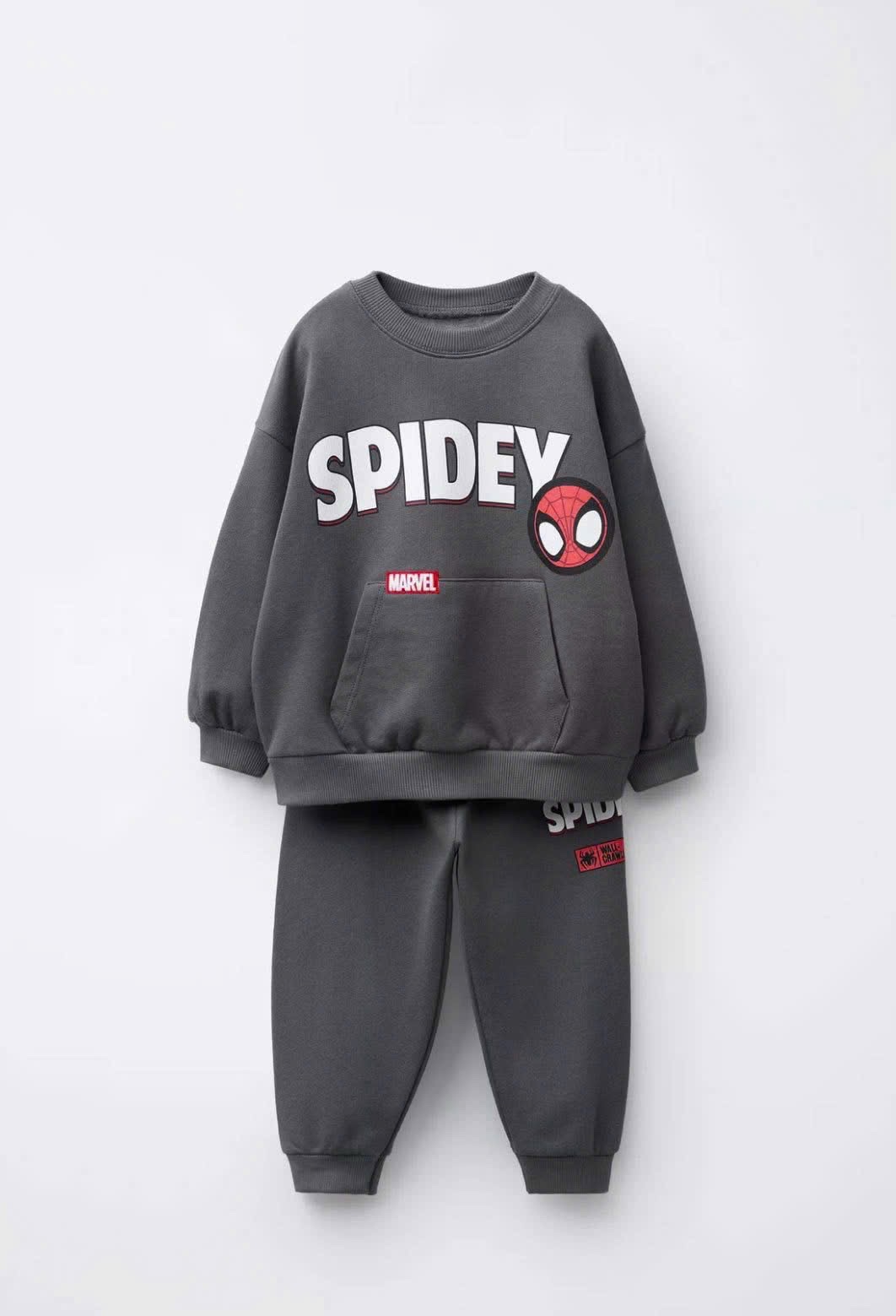 T045 - BỘ NỈ BÉ TRAI HAIDA NHỆN XAM SPIDEY